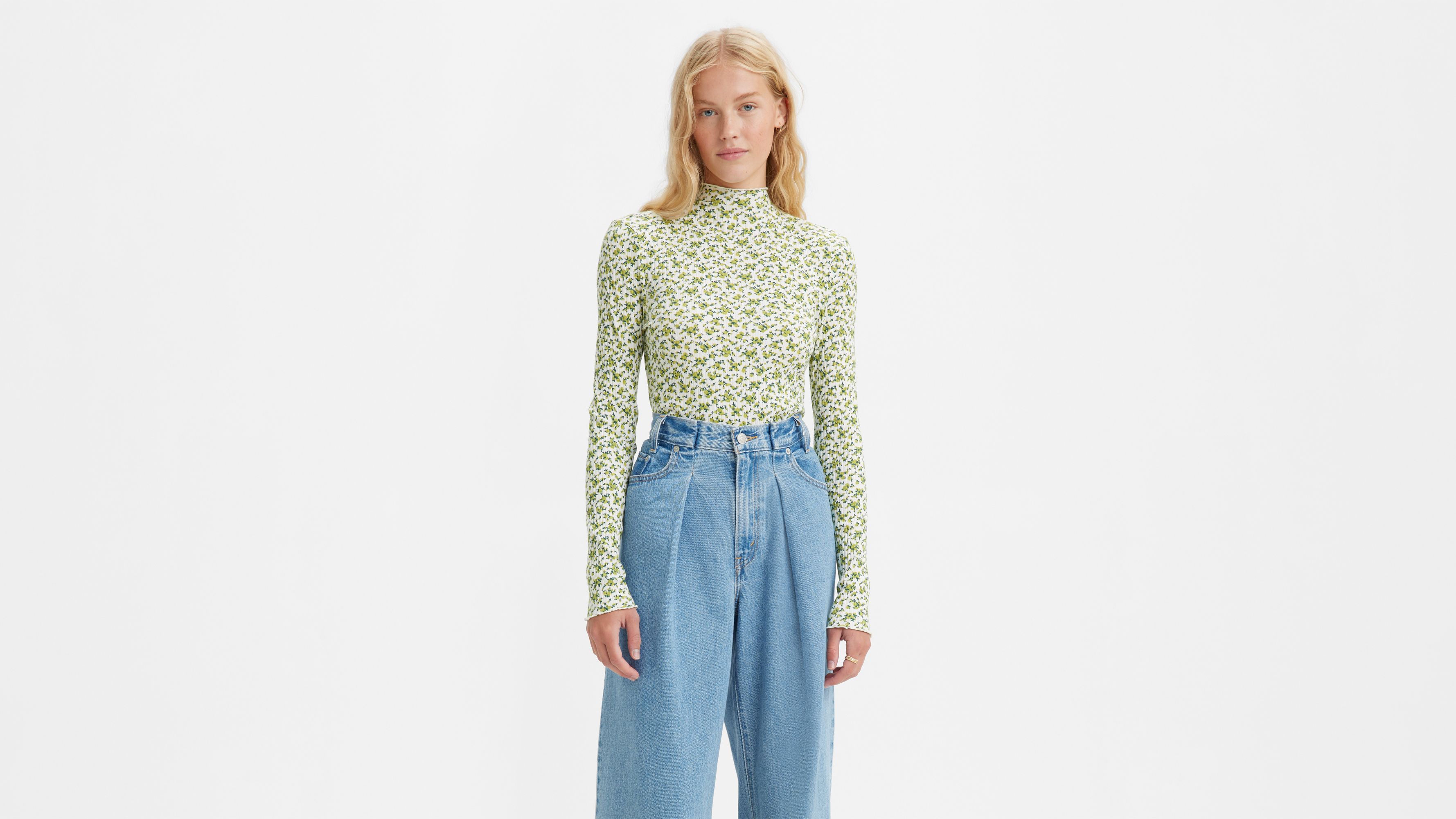 Flora Mockneck Top - Green | Levi's® US