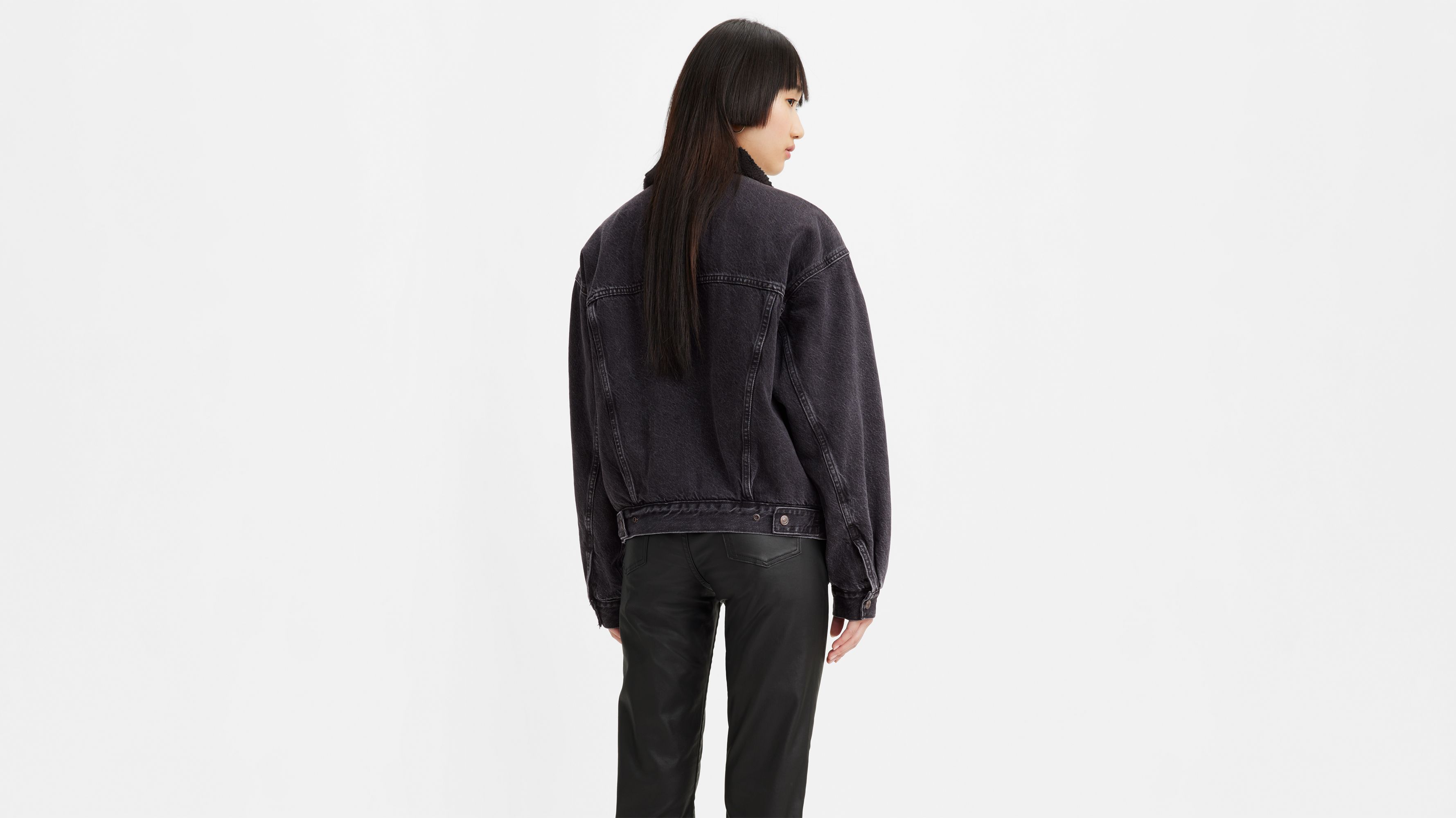 90s Sherpa Trucker Jacket - Black | Levi's® CA