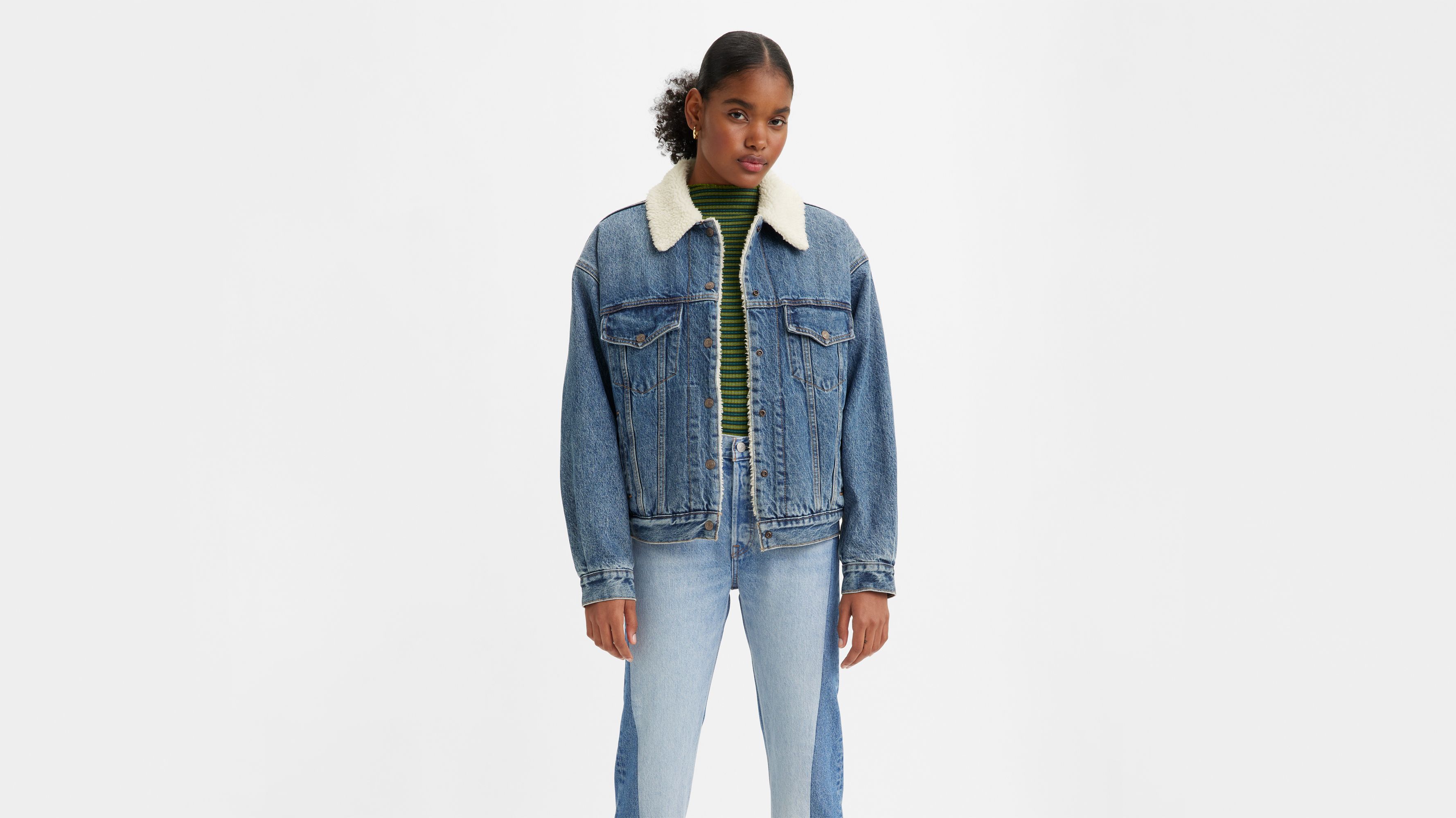 90s Sherpa Trucker Jacket - Medium Wash | Levi's® US