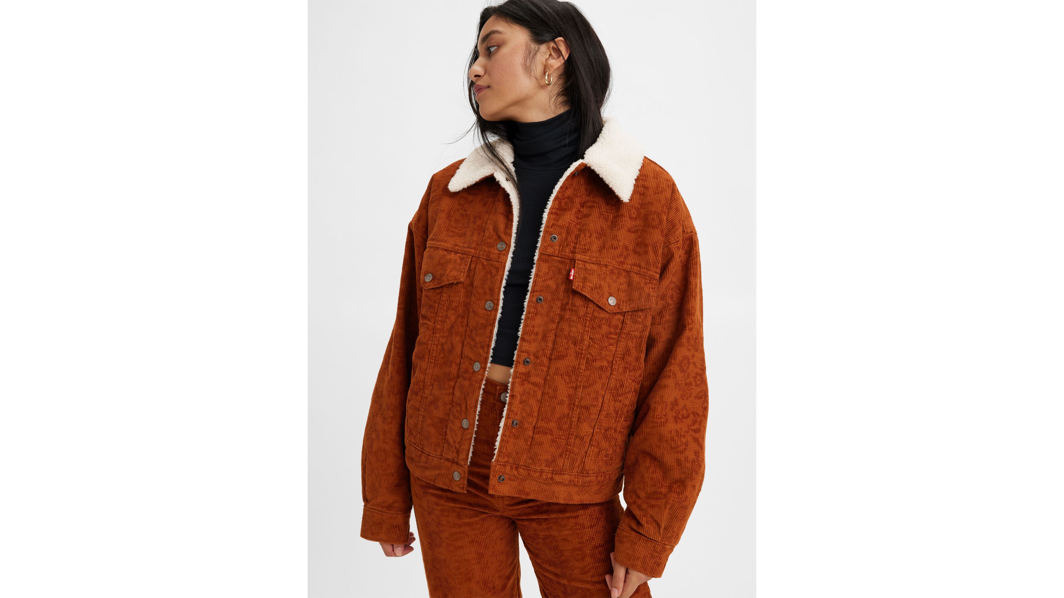 Levis sherpa jacket womens sale