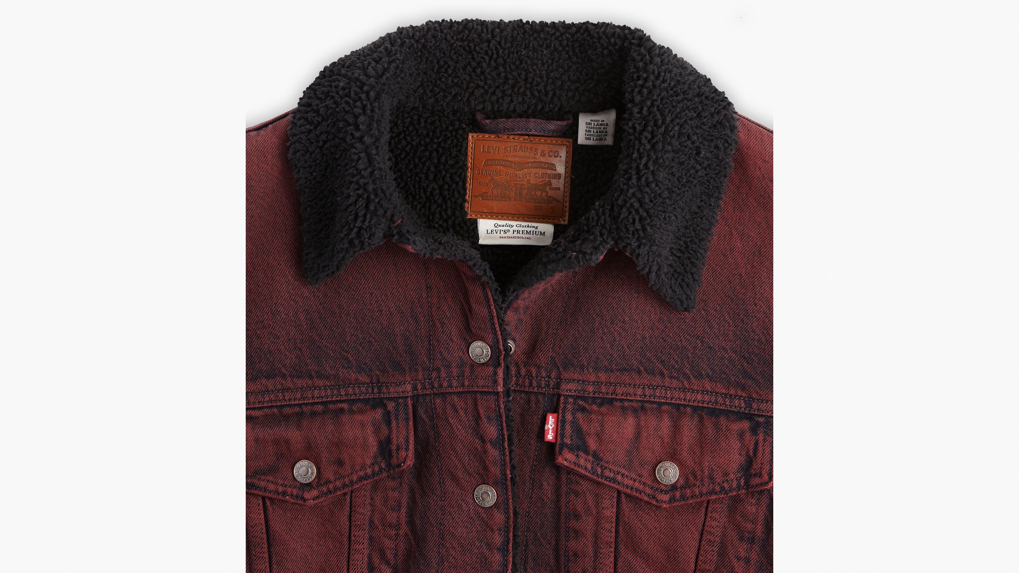 90s Sherpa Trucker Jacket - Red | Levi's® US