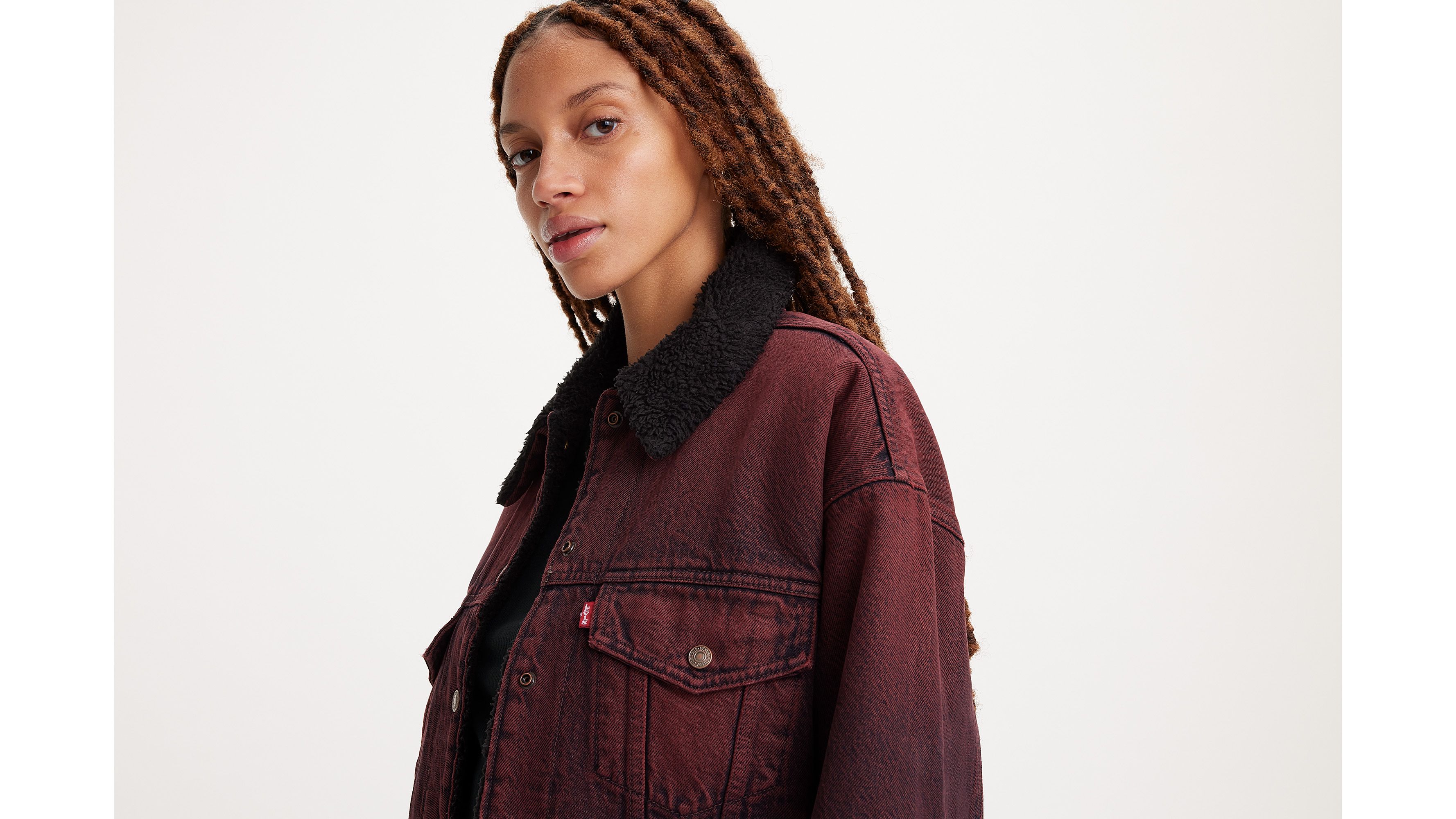 90s Sherpa Trucker Jacket - Red | Levi's® US