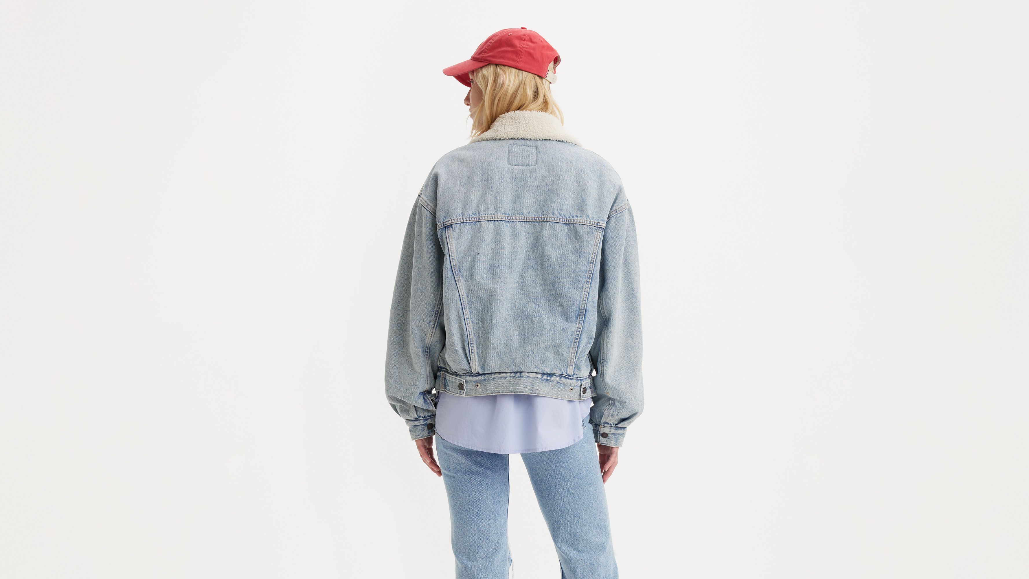 Levi's 90s Sherpa Trucker Jacket In Morning Sunlight
