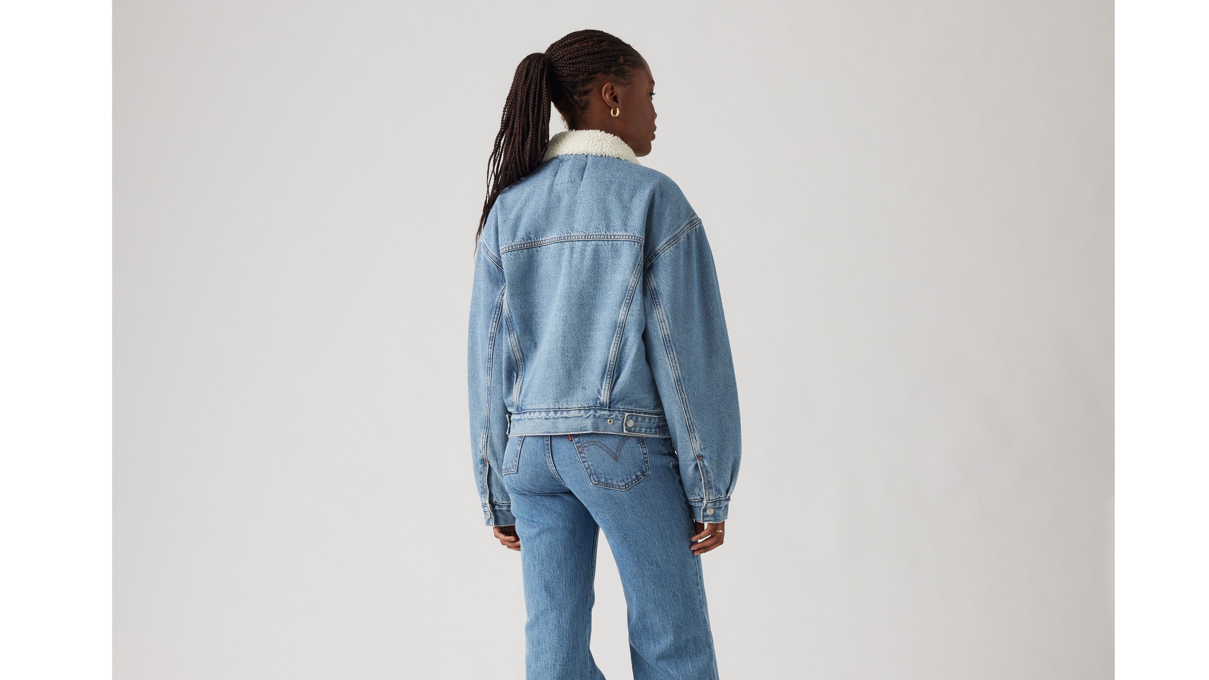 Levi's 90s Sherpa Trucker Jacket In Blue