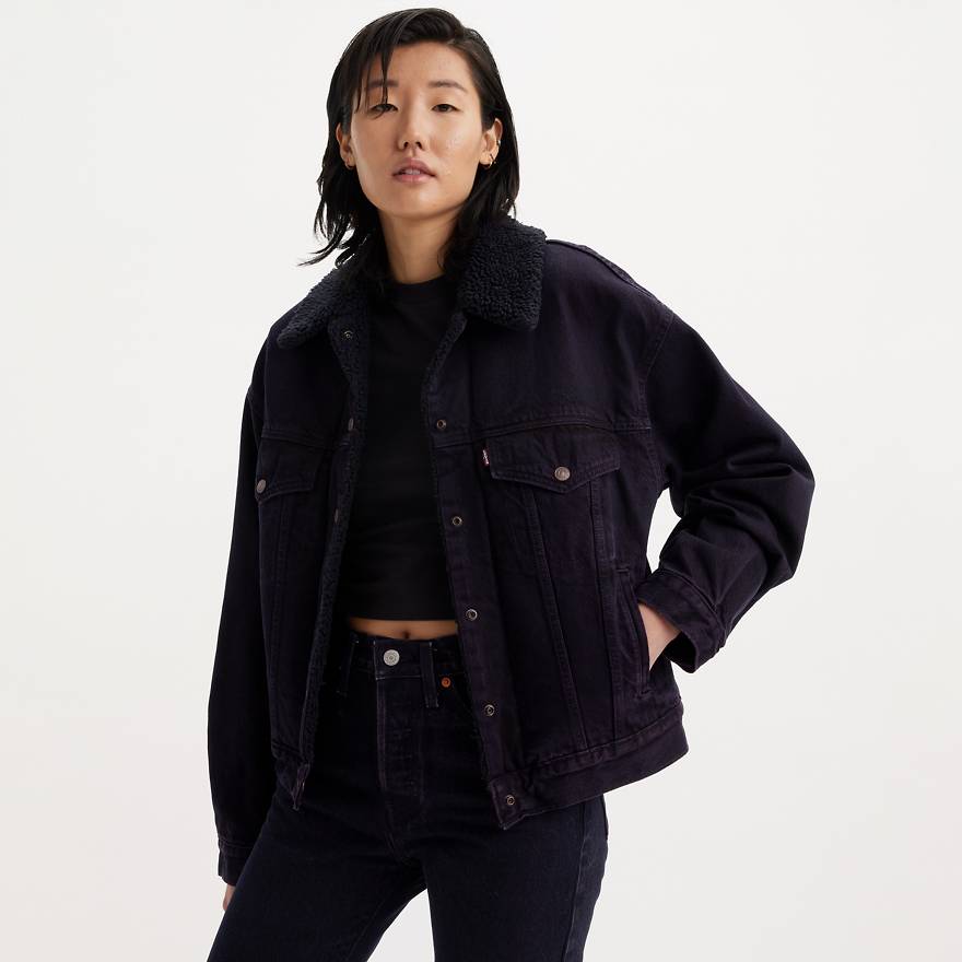 90s Sherpa Trucker Jacket - Purple | Levi's® US 90s Sherpa Trucker Jacket - Purple | Levi's® US