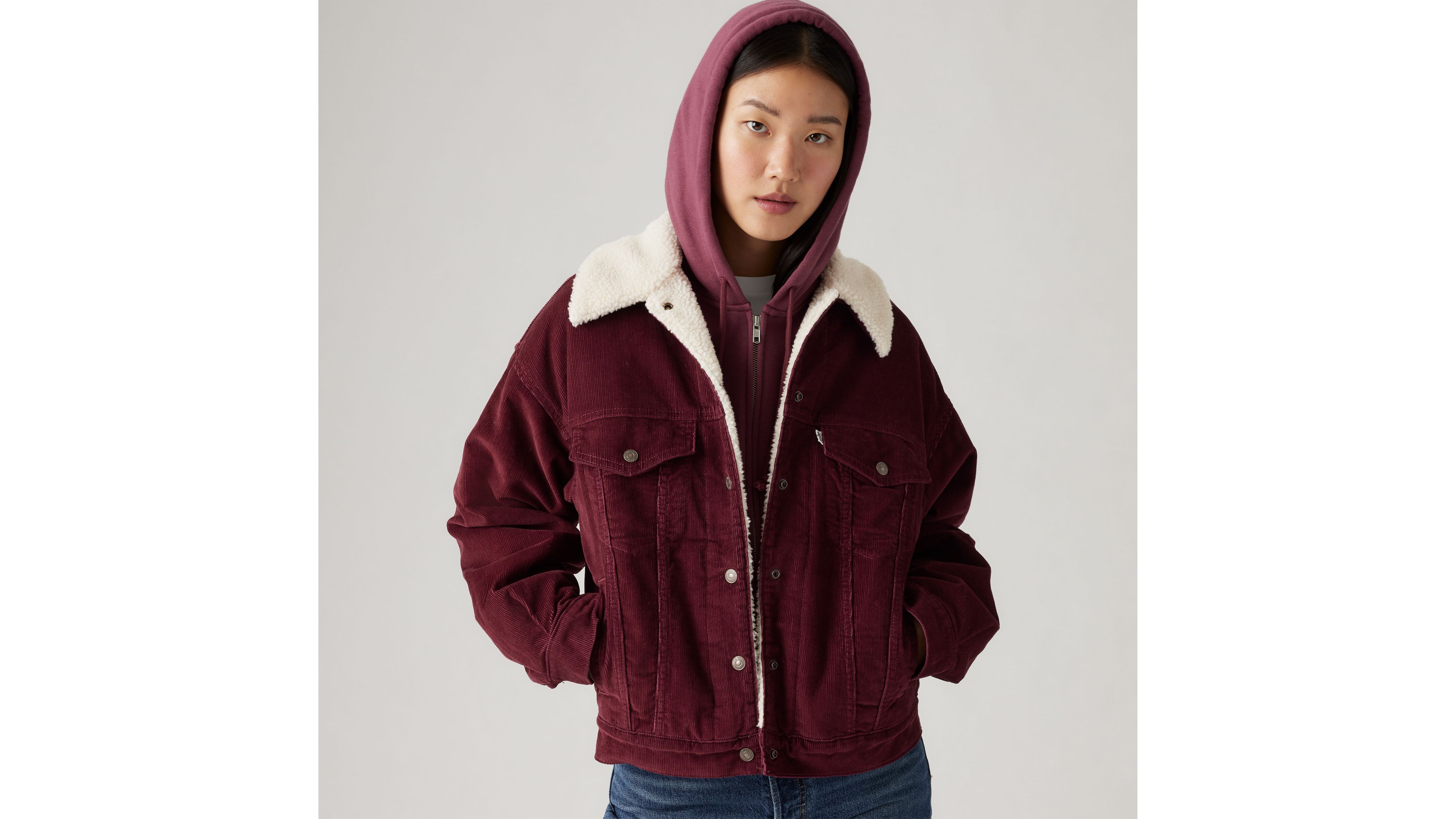 '90s Sherpa Trucker Jacket - Red | Levi's® US