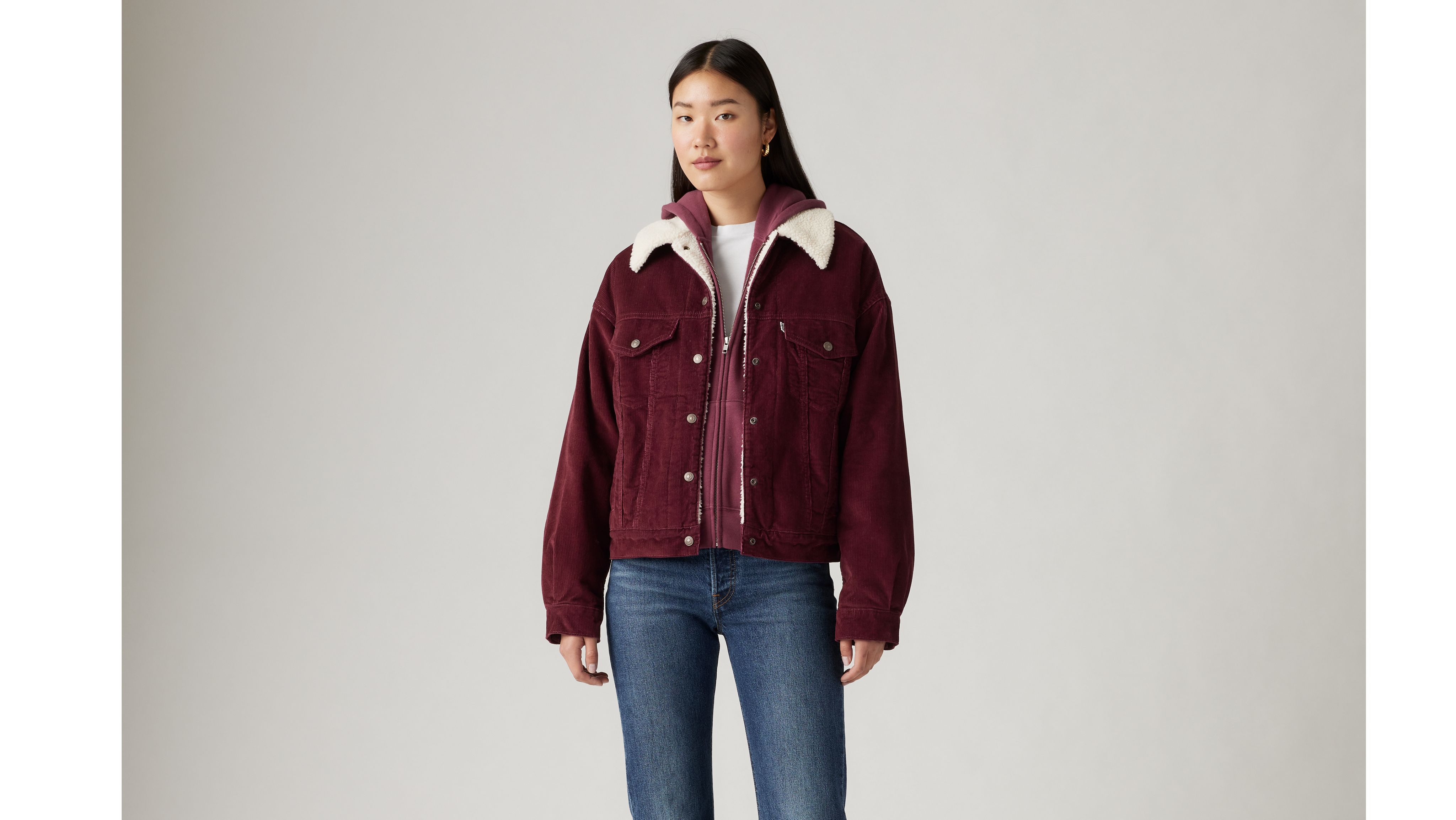 Levi's burgundy jacket online