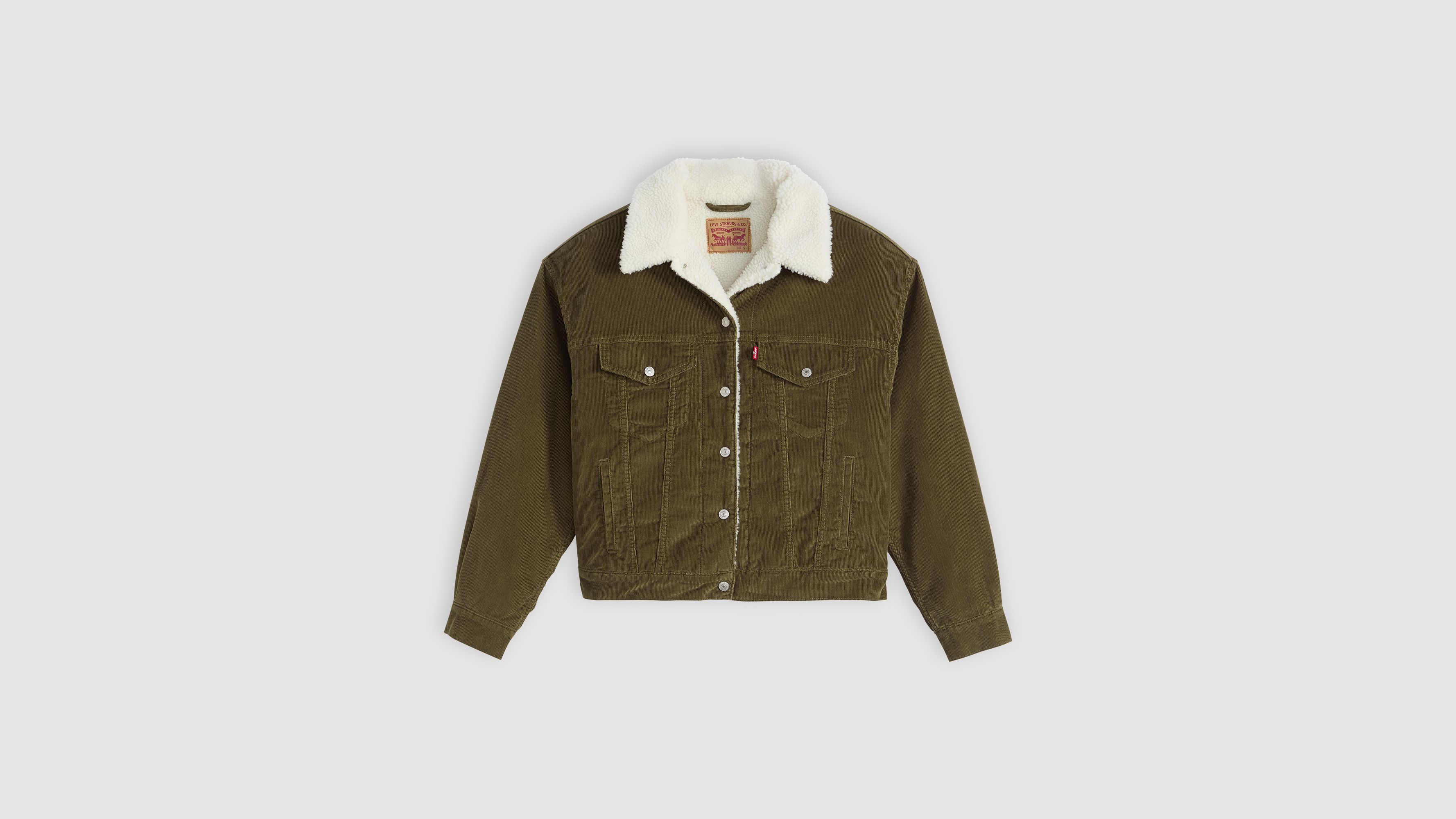 Levi's 90s Sherpa Trucker Jacket In Green