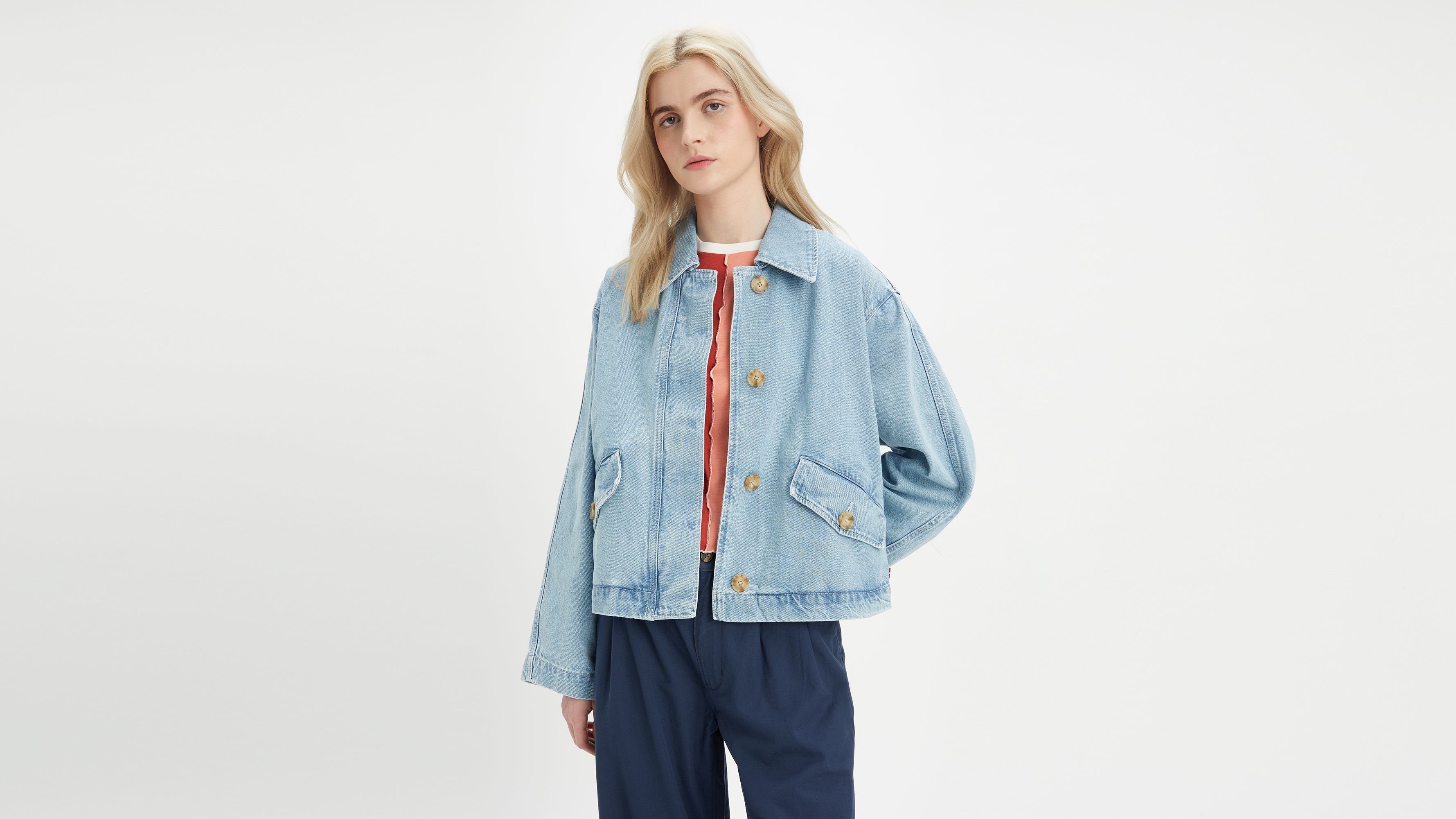 Kaede Cotton Prep Coat - Light Wash | Levi's® US