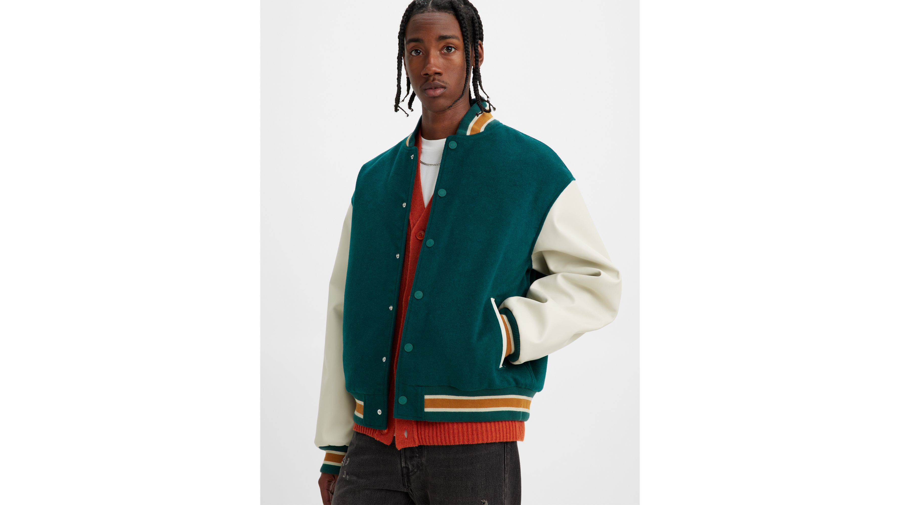 Levi's Men's Mixed Media Varsity Jacket