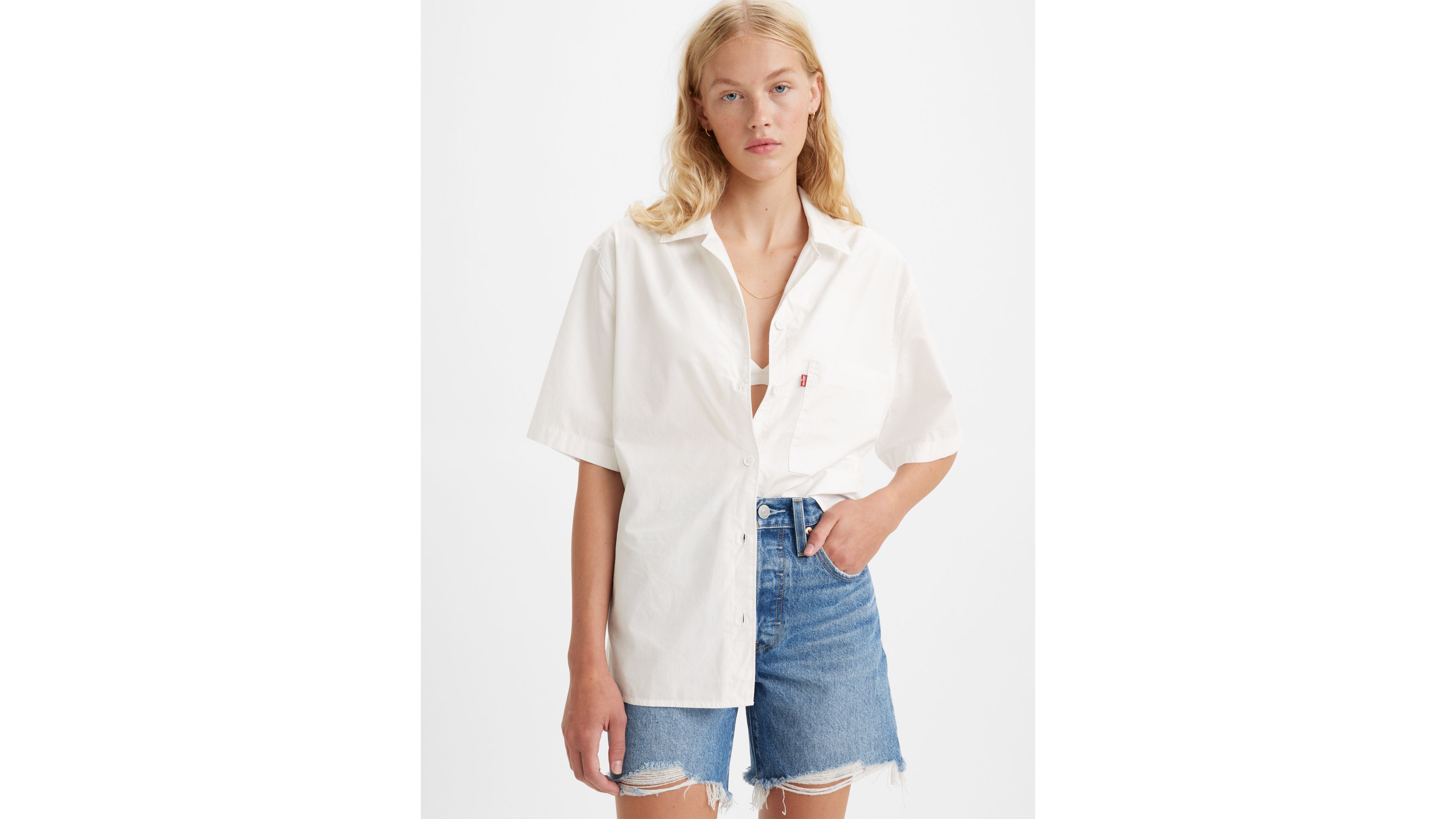 トップス ENOF ace short sleeve shirt 01 ecru ENOF ace short sleeve shirt 01 ecru