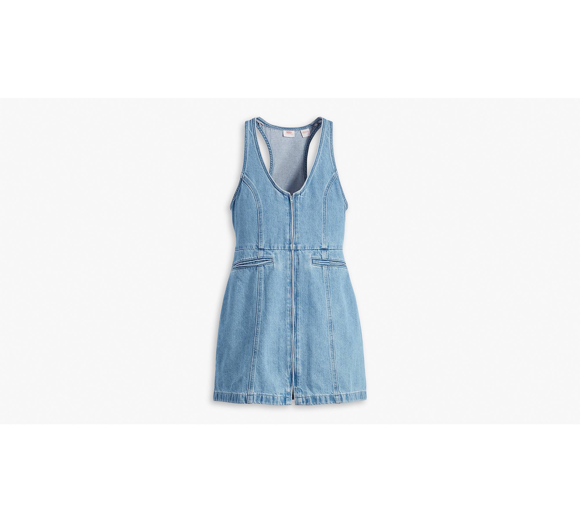 Mini dress Louis Vuitton Blue size 36 FR in Denim - Jeans - 22800956