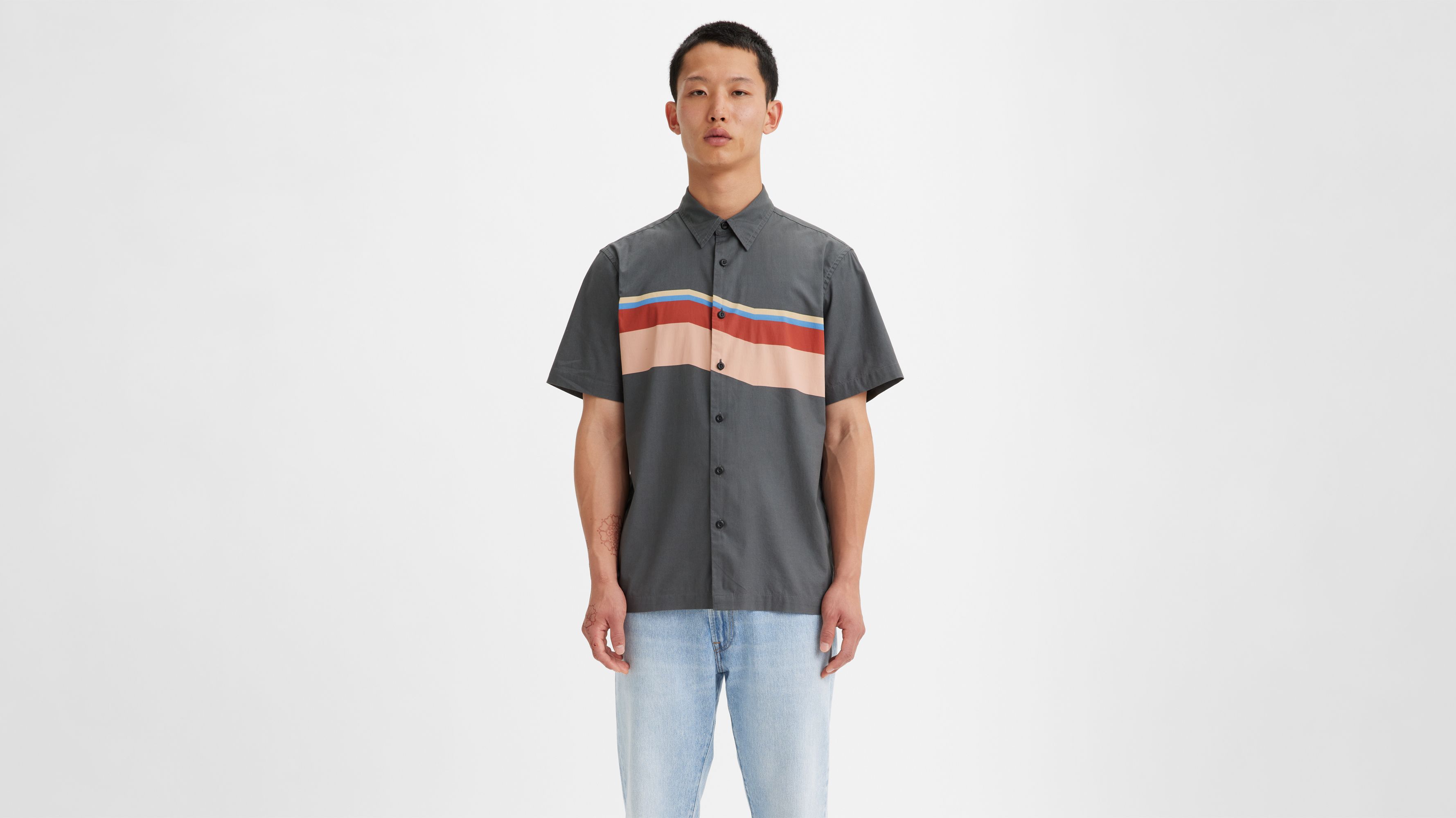 Short-Sleeve Richmond Relaxed Fit Shirt 1