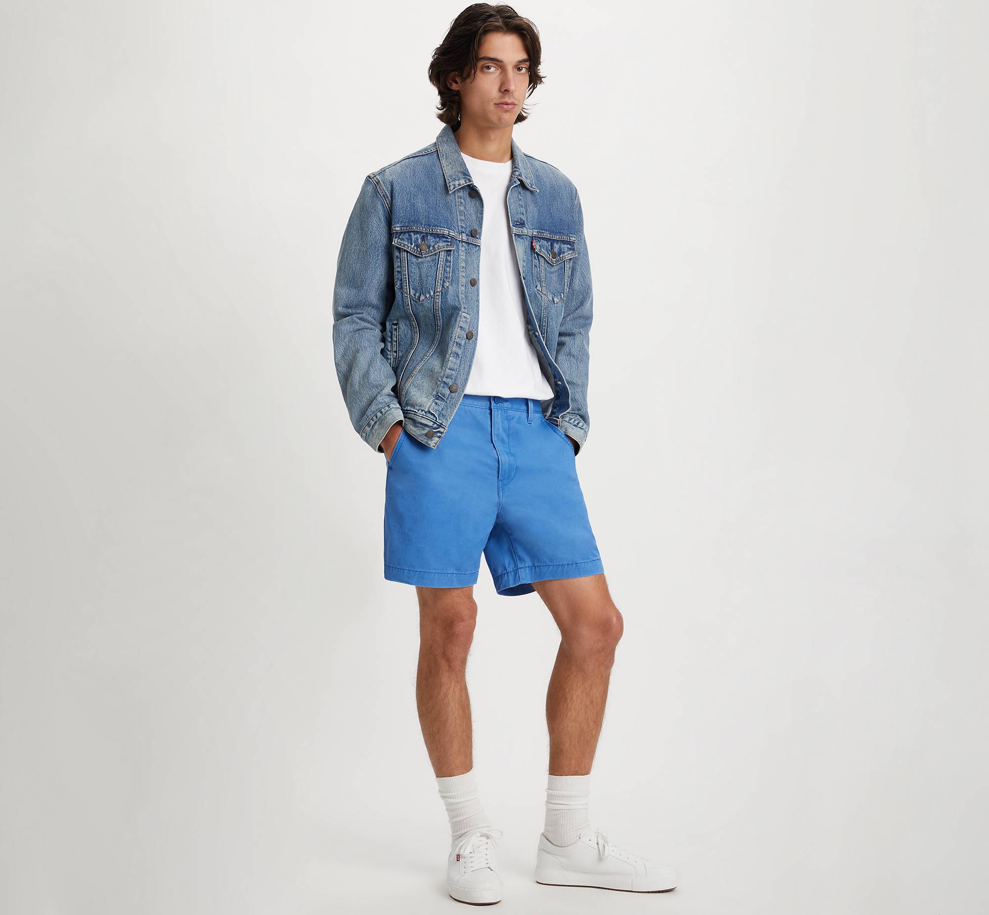 blue lv shorts