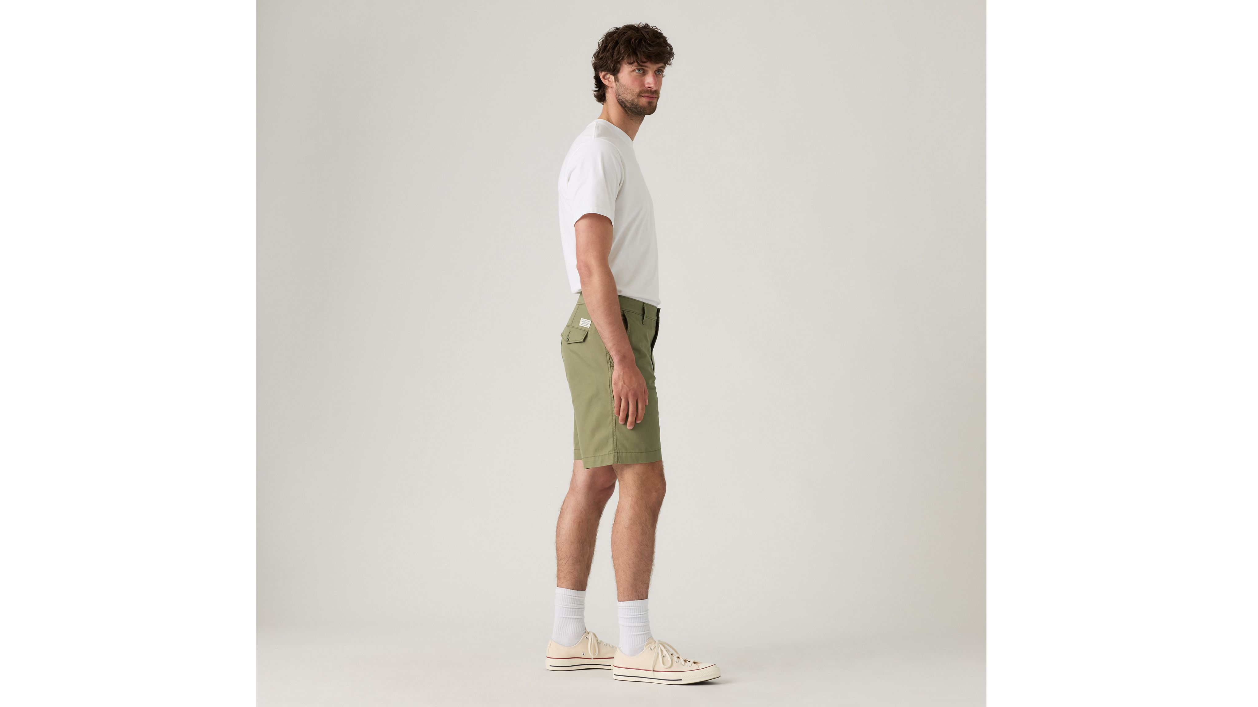 Levi's Xx Chino Authentic Relaxed 8" Lightweight Twill Men's Shorts 44x8 In Deep Lichen Green