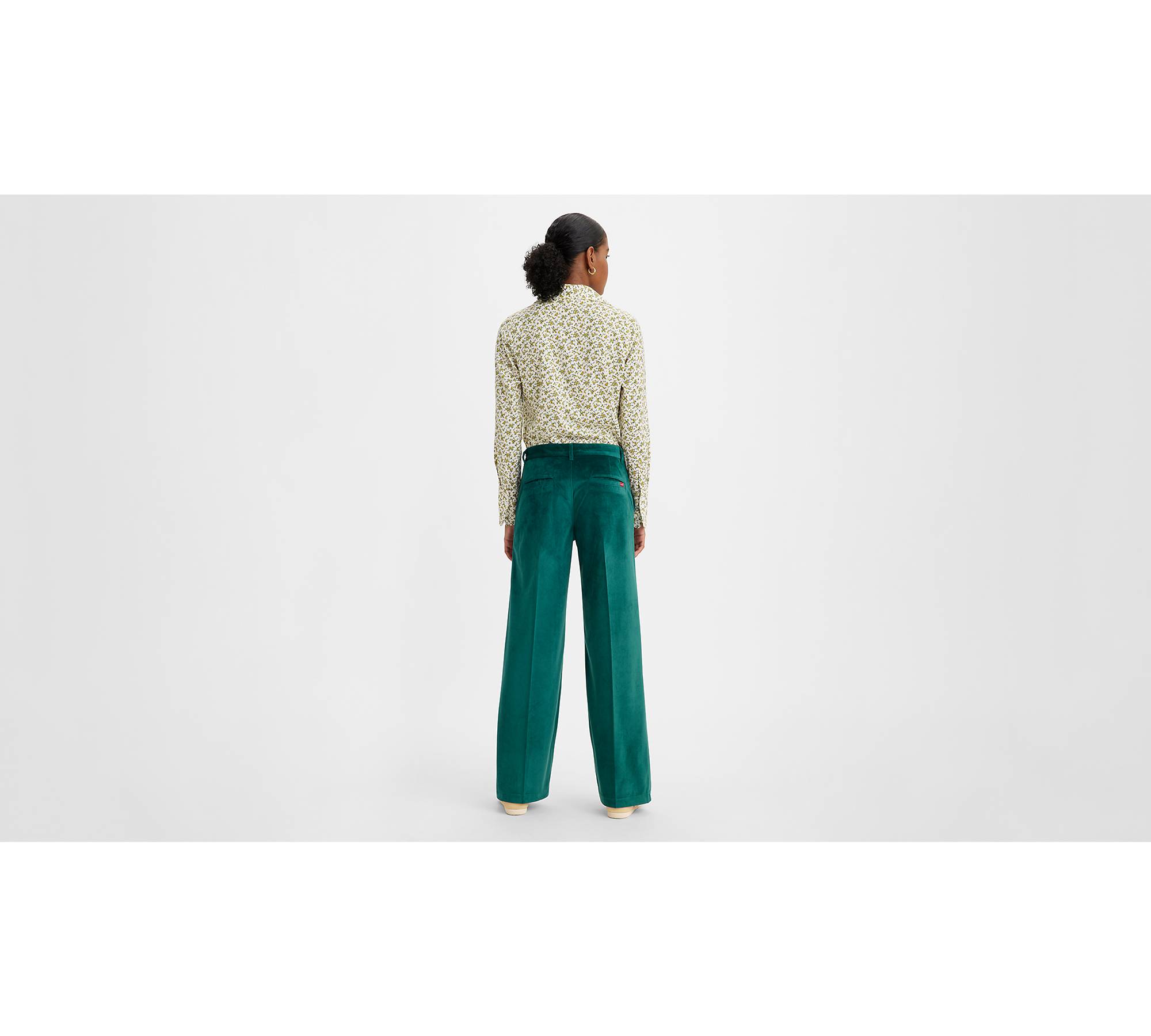Green Cotton Pants 90s Y2k Vintage Orvis Sage Green Gray Elastic Waist  Loose Baggy Wide Leg Cropped Pants 