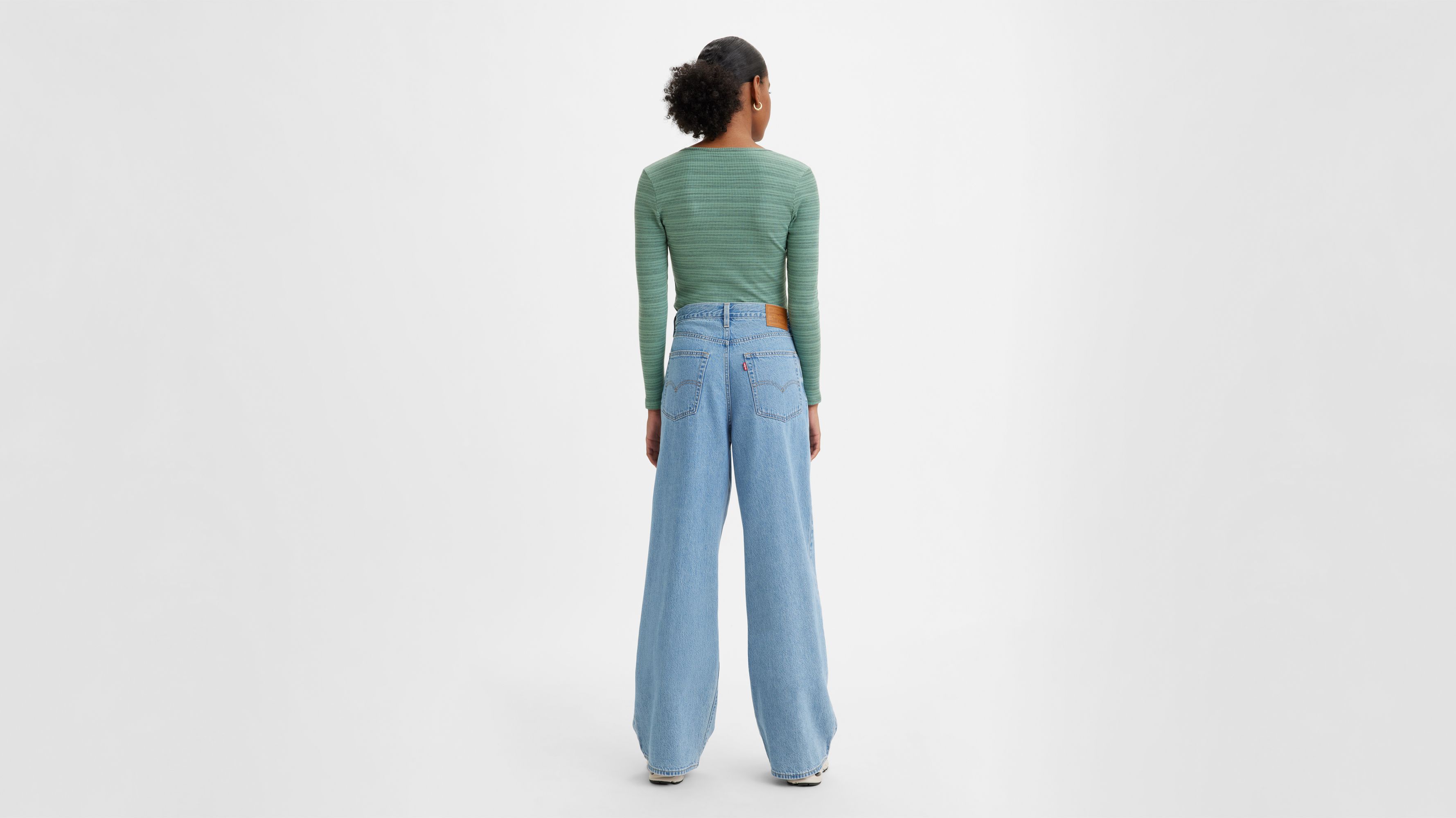 Folded Pleated Baggy Dad Pants - Blue | Levi's® XK