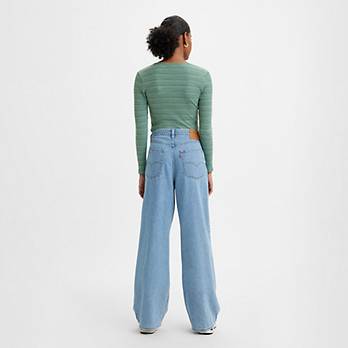 Pleated Baggy Dad Women's Jeans 4