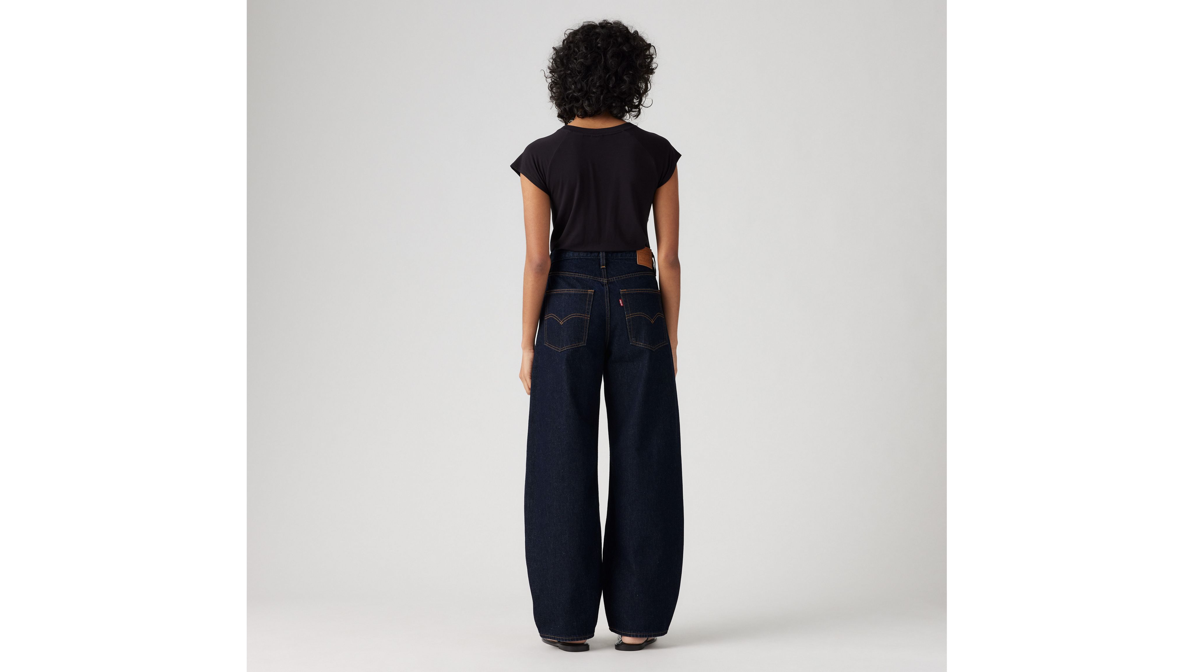 【U LAN】Natey Raw Edge Balloon Denim Pants Levi's® XL BALLOON - Jeansy Relaxed Fit - Zalando.pl
