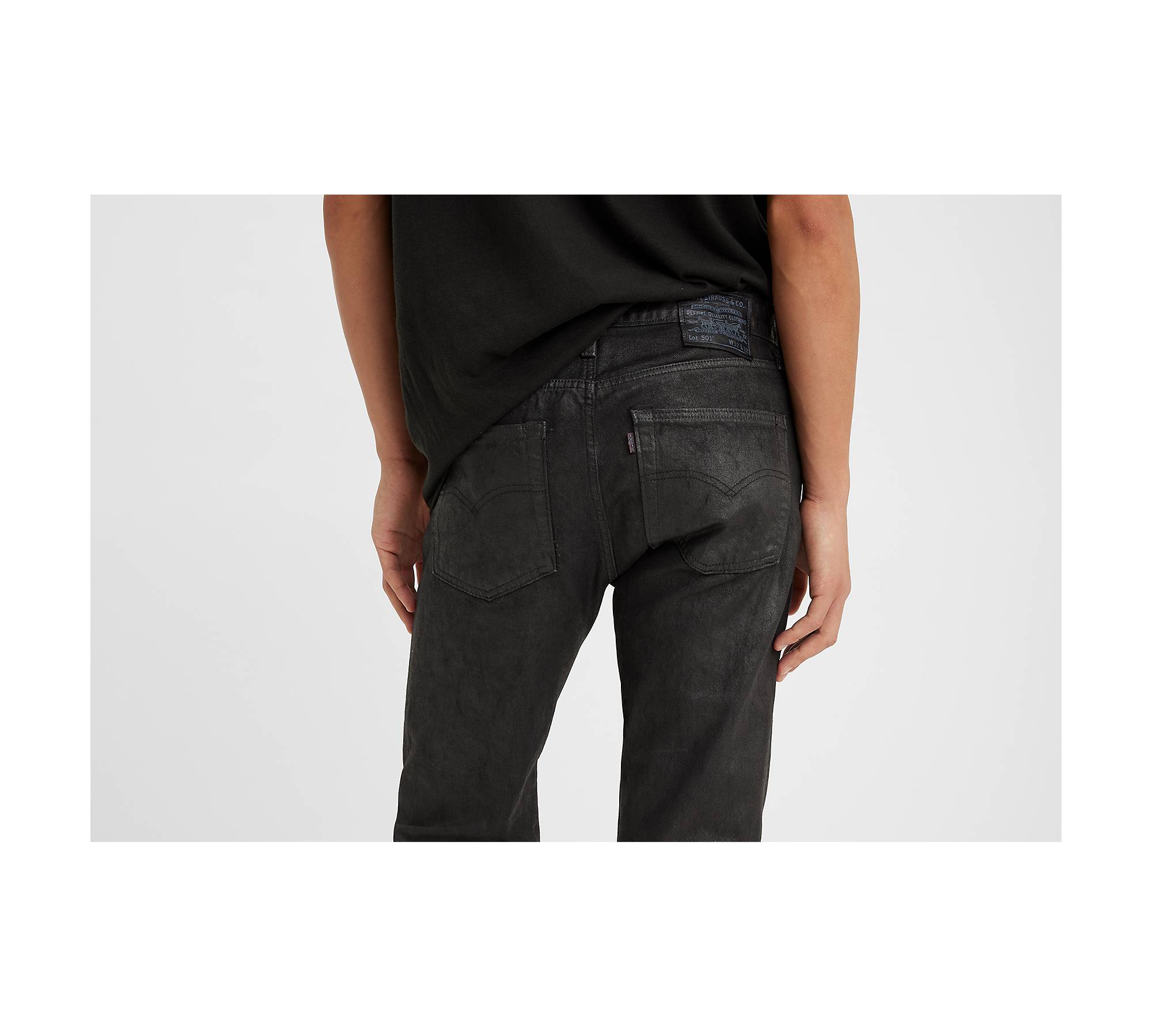 Val Coated Tapered Pants Black