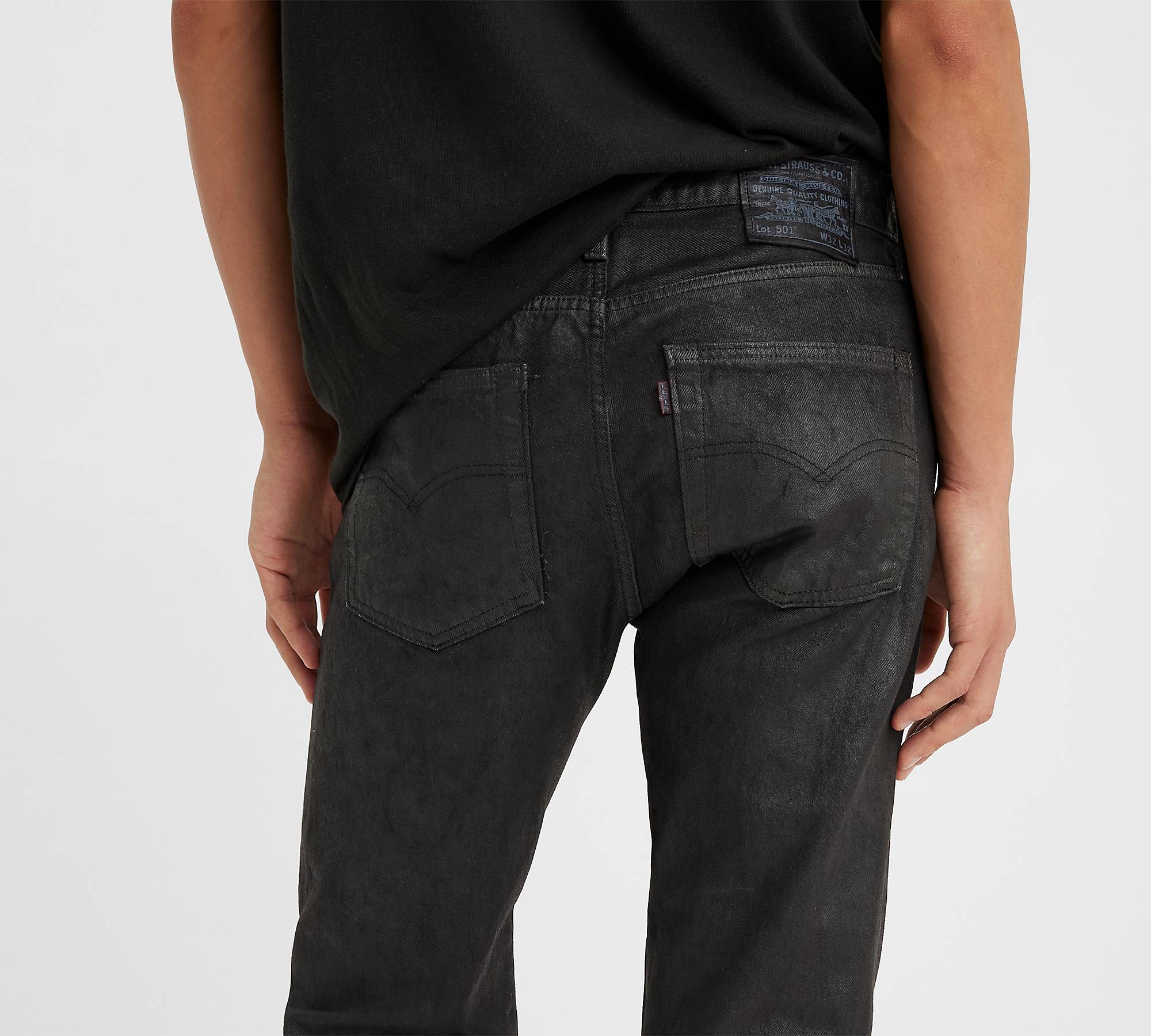 501® '54 Wax Coated Original Fit Men's Jeans - Black | Levi's® US