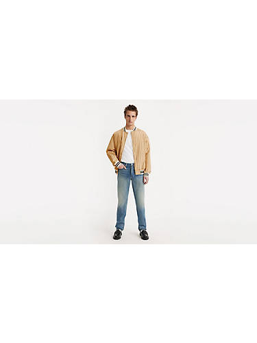 리바이스 Levi 501 54 Original Fit Mens Jeans,Misty Lake - Medium Wash - Non-Stretch