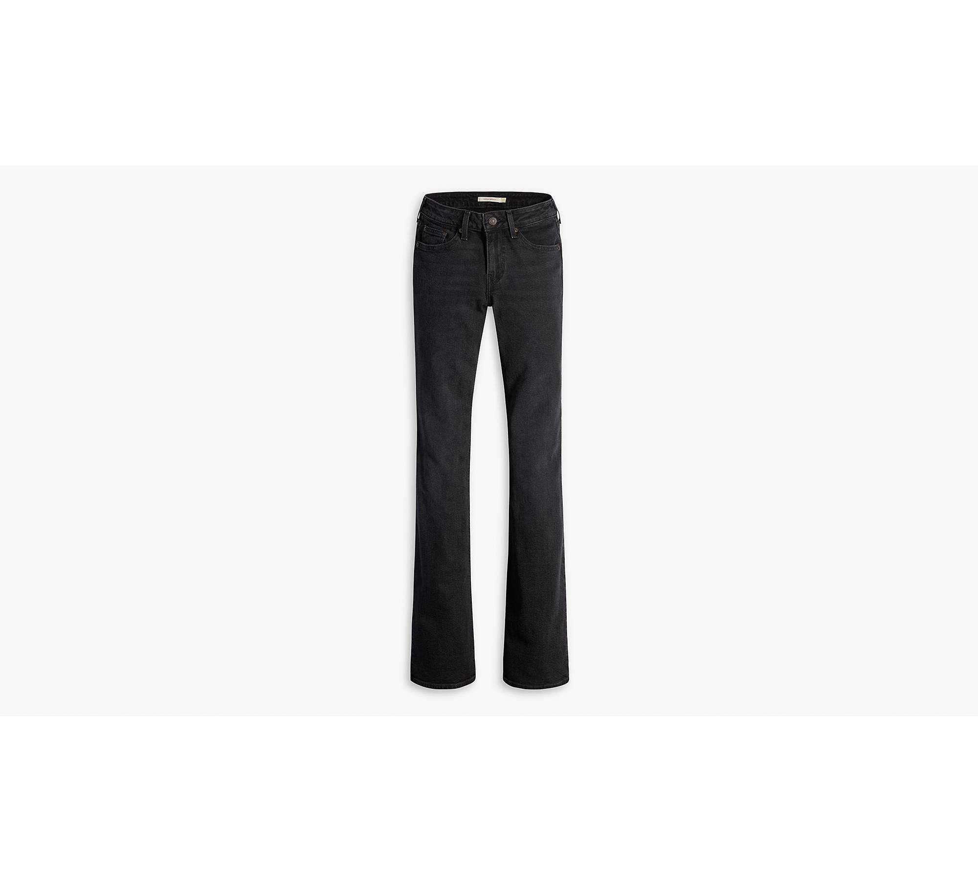 LC Lauren Conrad Bootcut Jeans Women's 4S Black Denim Low Rise 5-Pocket