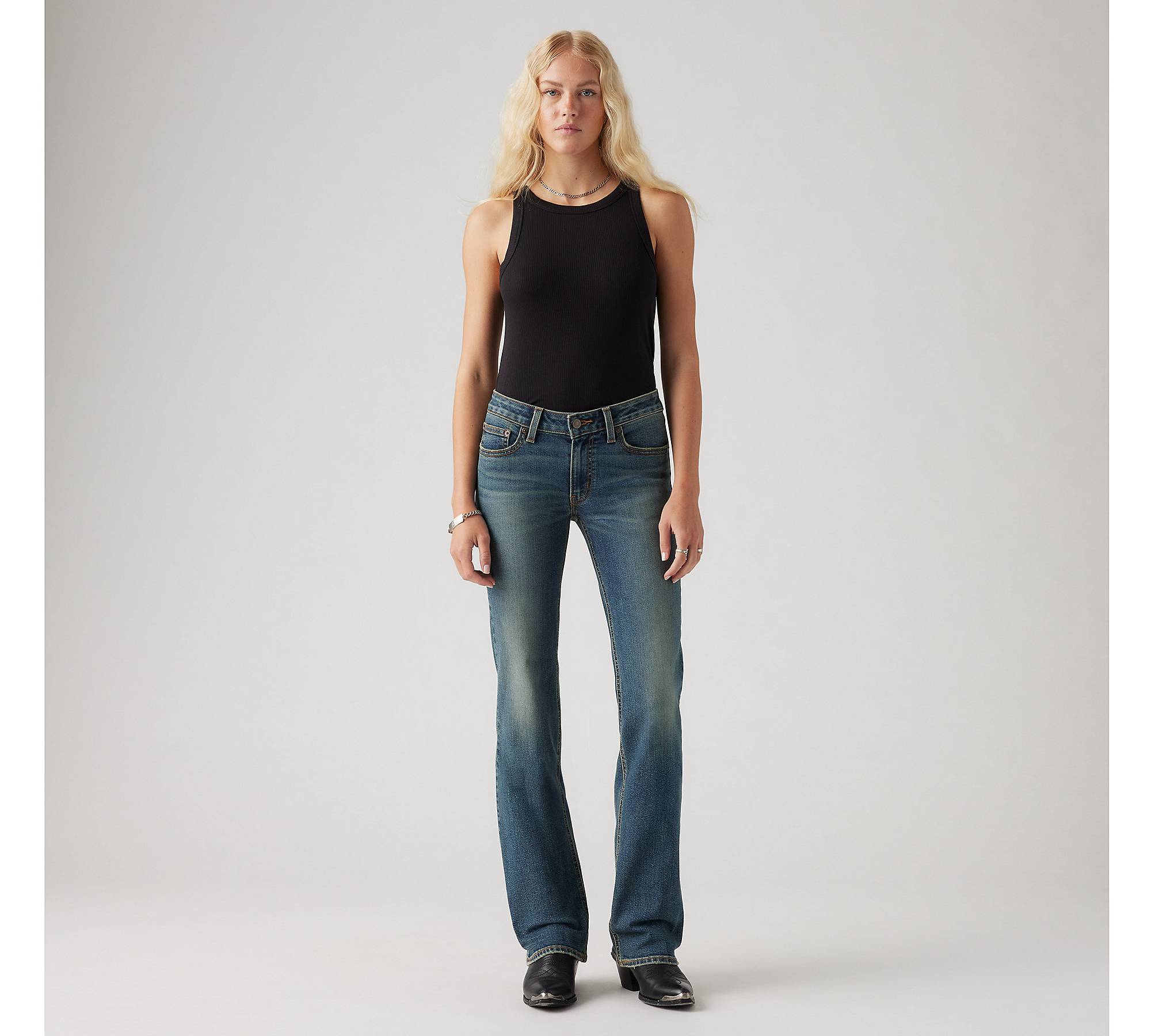 Superlow jeans med støvlesnit 1
