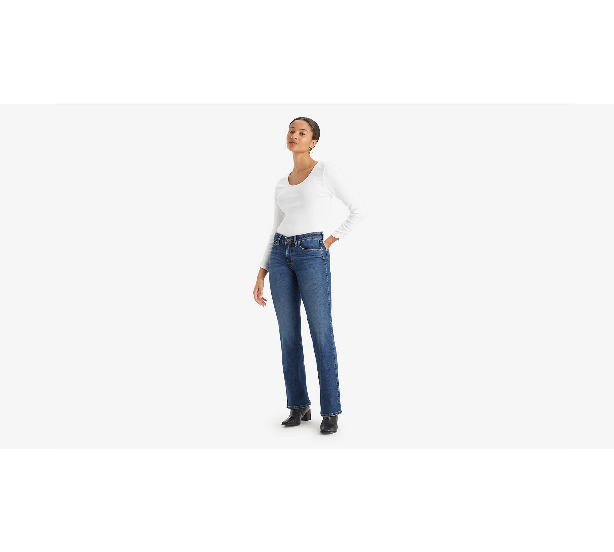 Superlåga jeans med rak passform 1