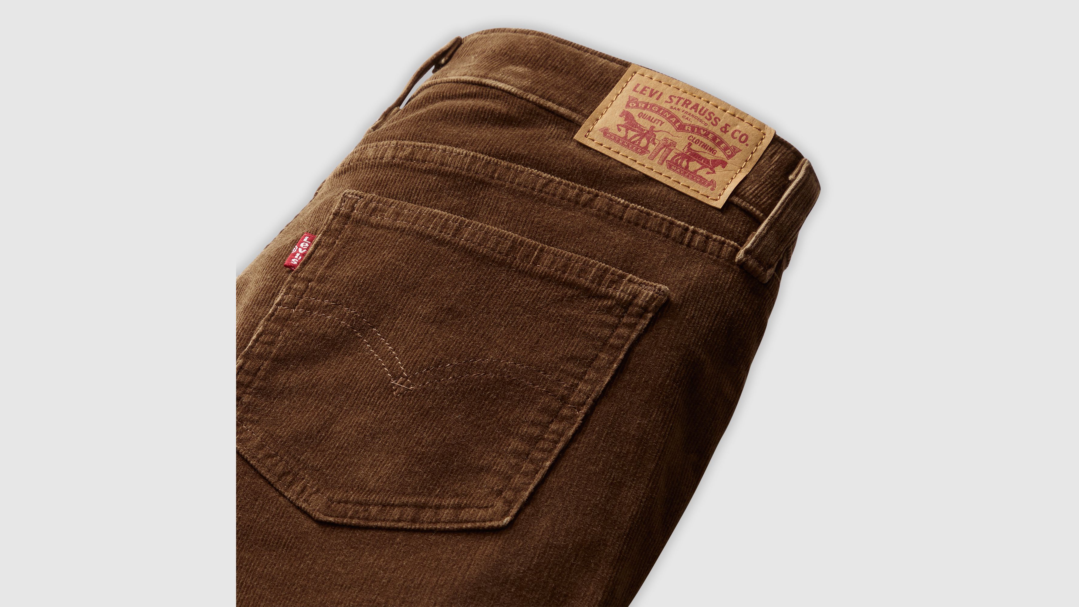Levi's Superlow Bootcut Corduroy Women's Pants 34x32 In Brown