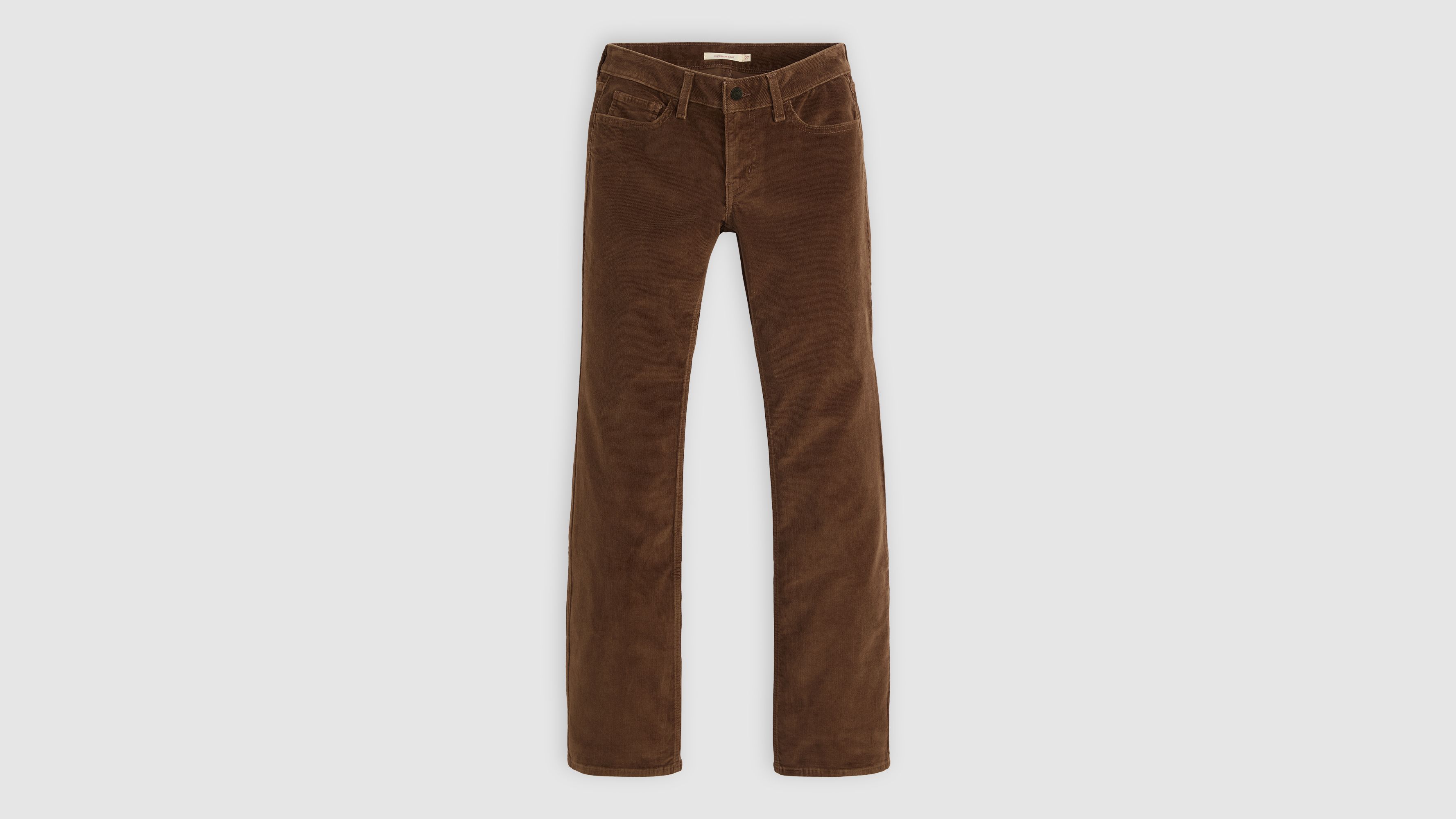 Levi's Superlow Bootcut Corduroy Women's Pants 34x32 In Brown