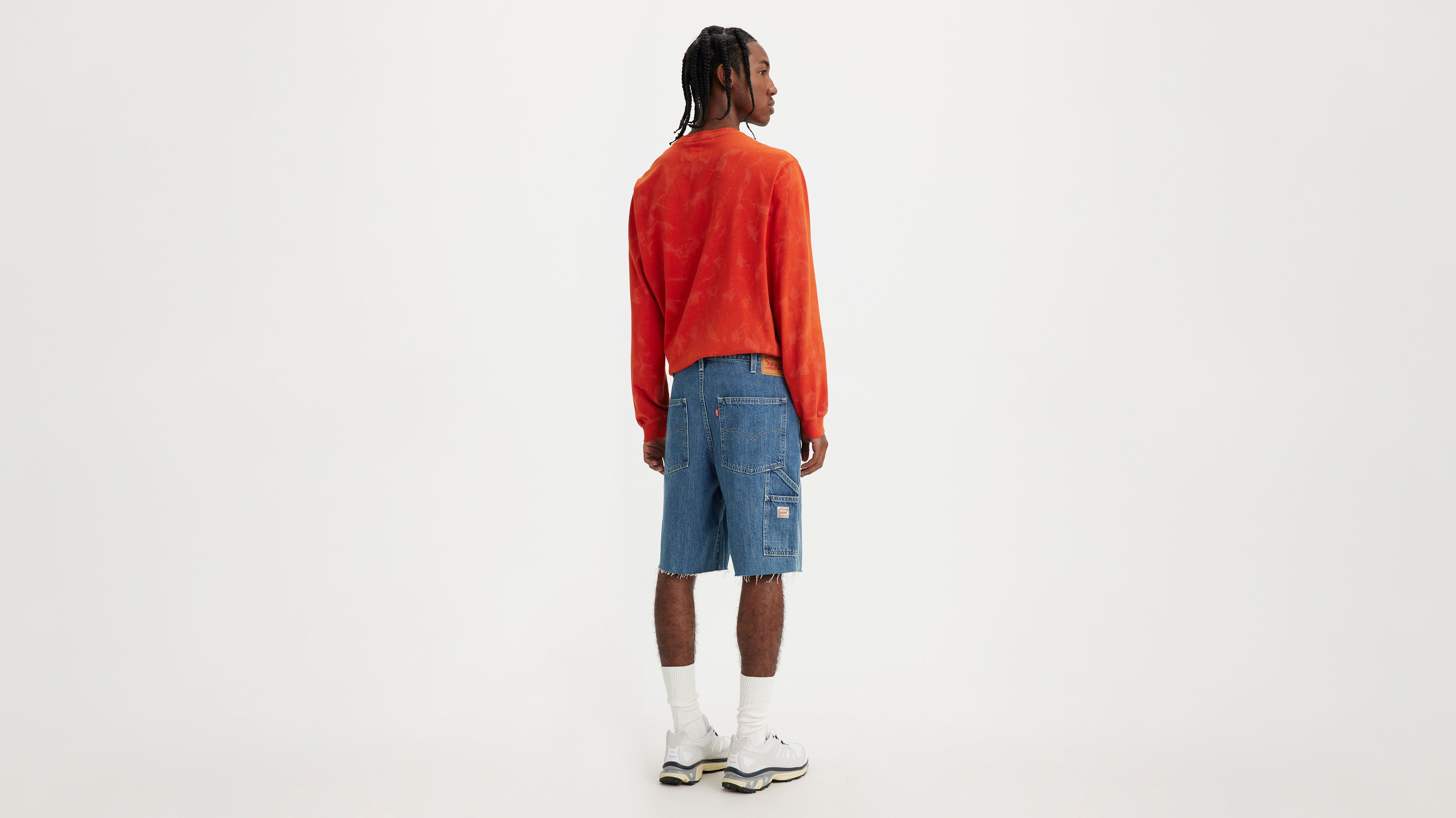 【SATIIIZ】Lapin Carpenter Bermuda Denim Pants Lapin Carpenter Bermuda Denim Pants - satiiiz