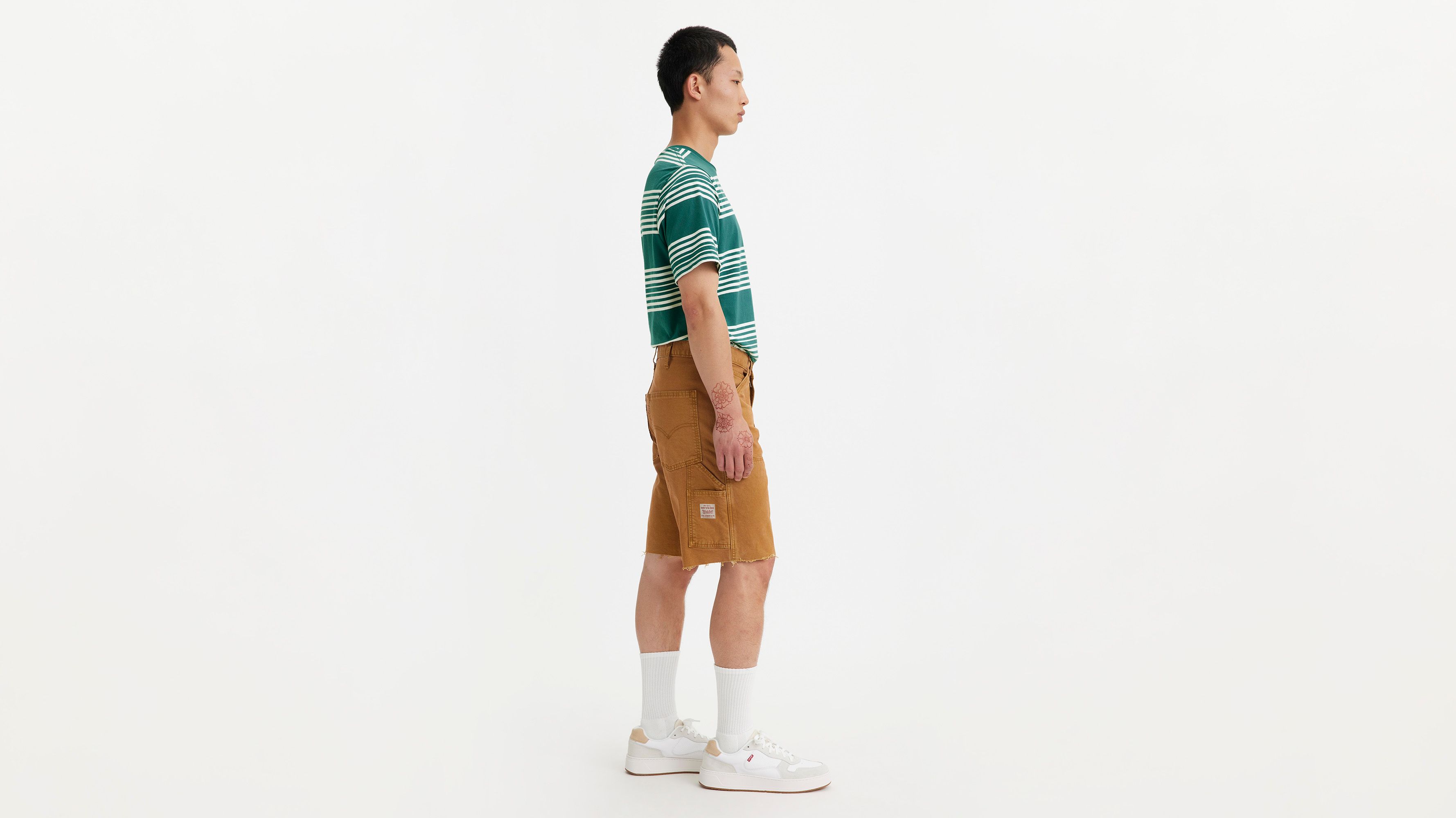 Avklippta snickarshorts 2