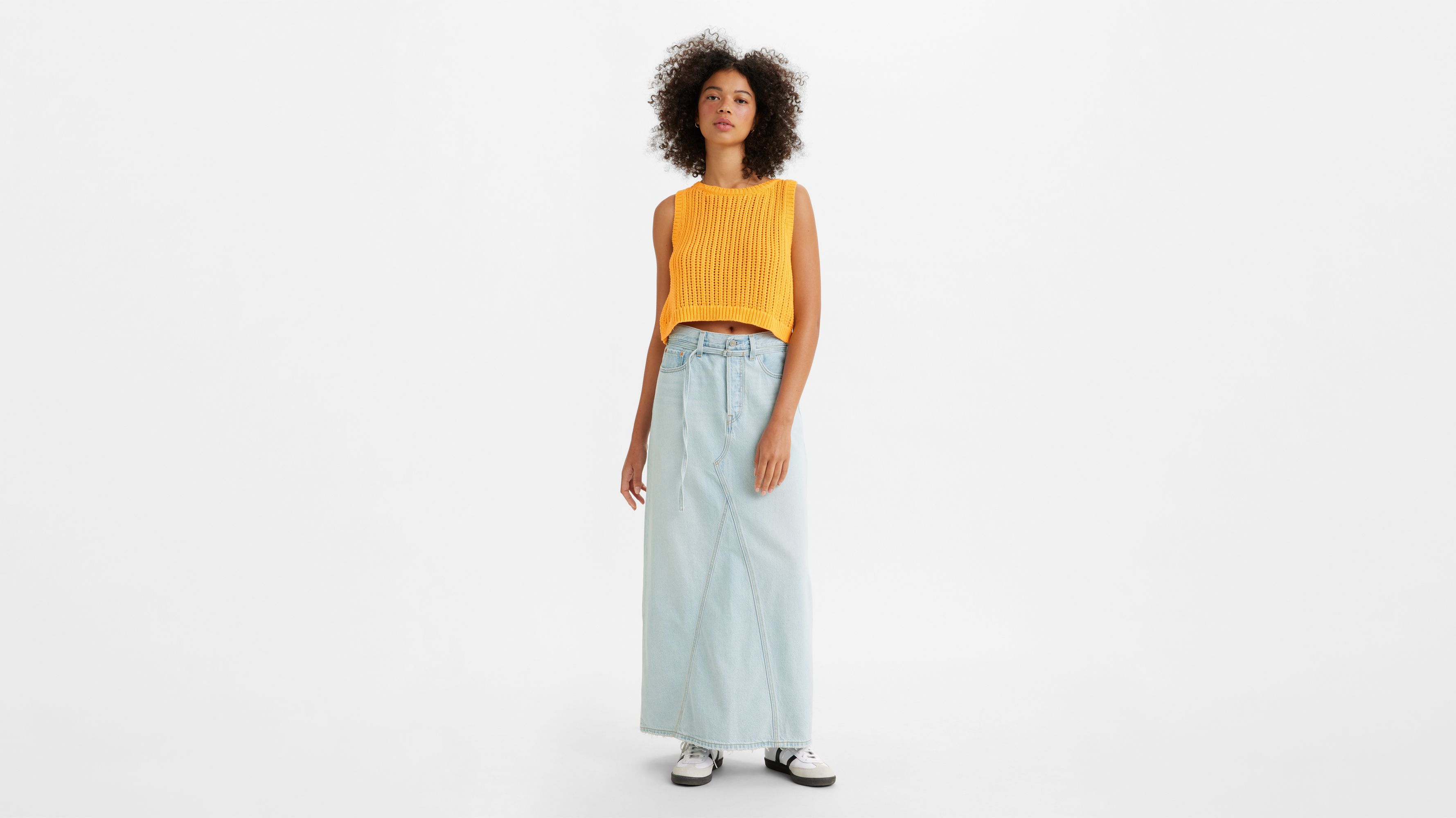 Long Icon Skirt - Blue | Levi's® DE