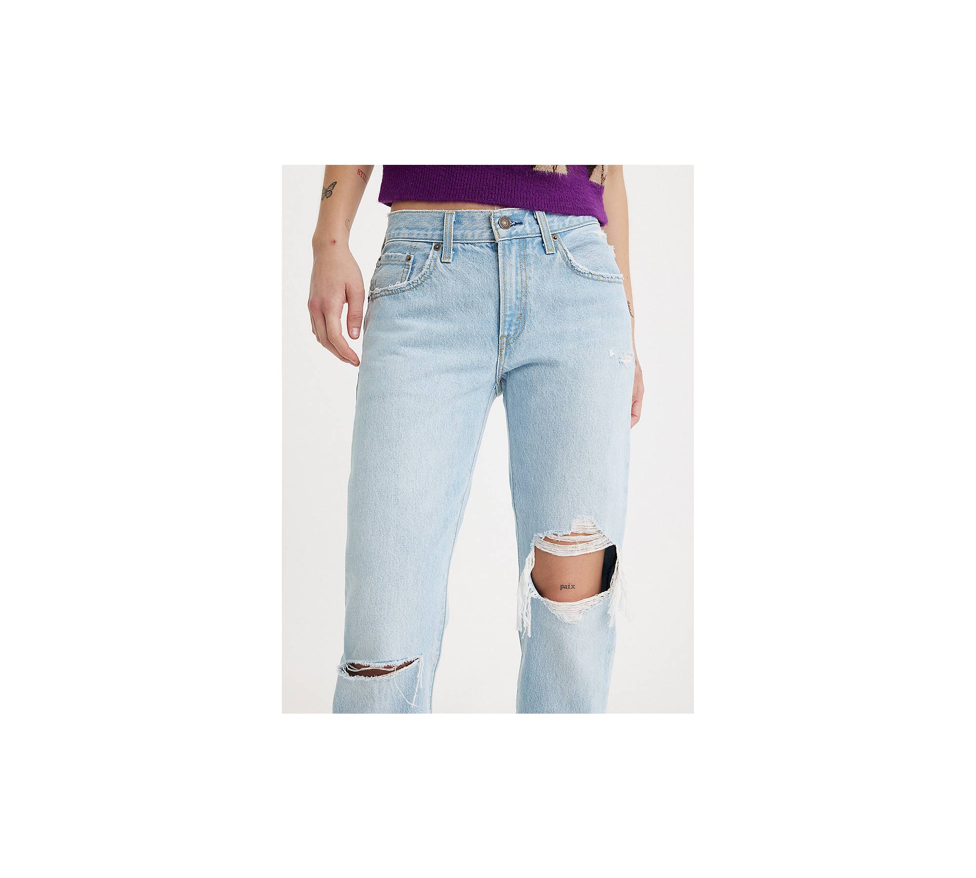 Levi's SLATE OAHU MORNING DEW Mid-Rise Classic Straight Jeans, US 6M W28  L30