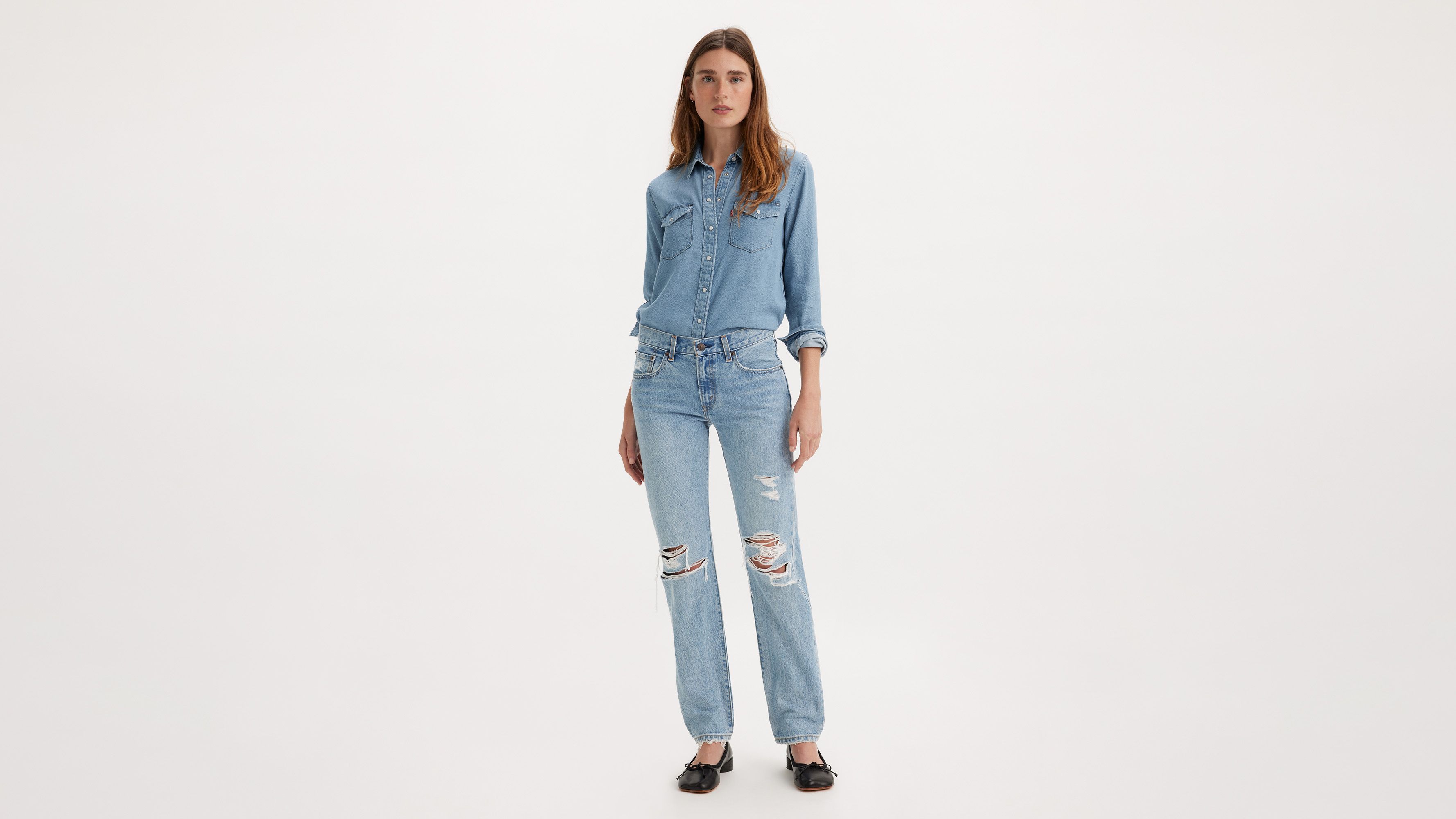 Middy Straight Women's Jeans - Light Wash | Levi's® US