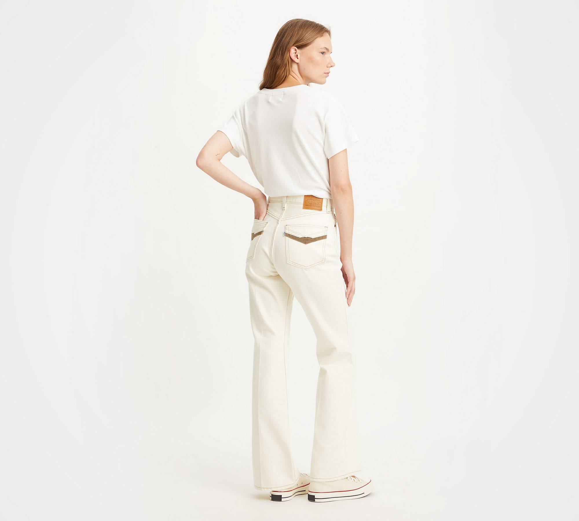 70's Movin' On High Rise Flare Jeans - White | Levi's® US