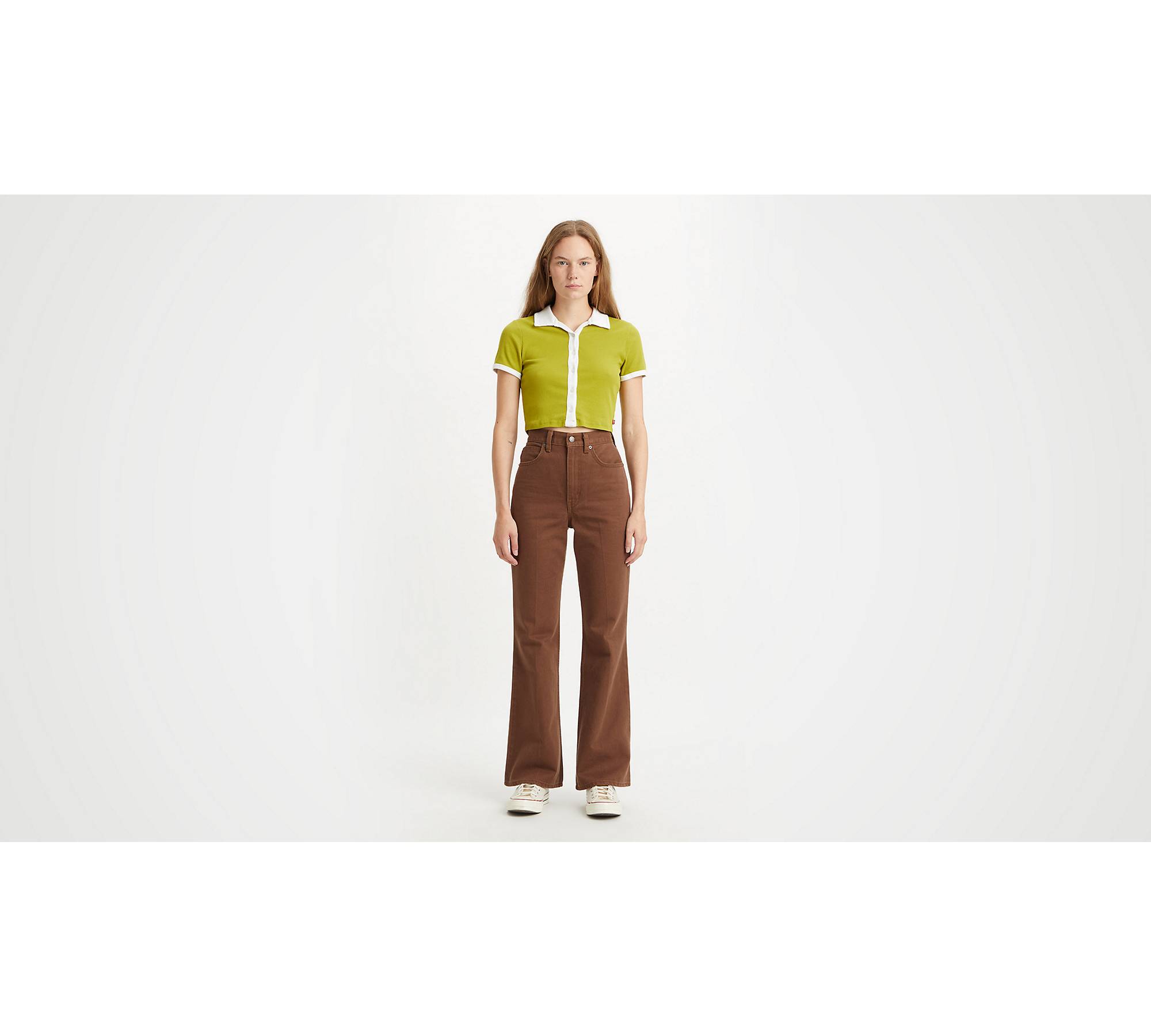 corduroy flare jeans outfit｜TikTok Search