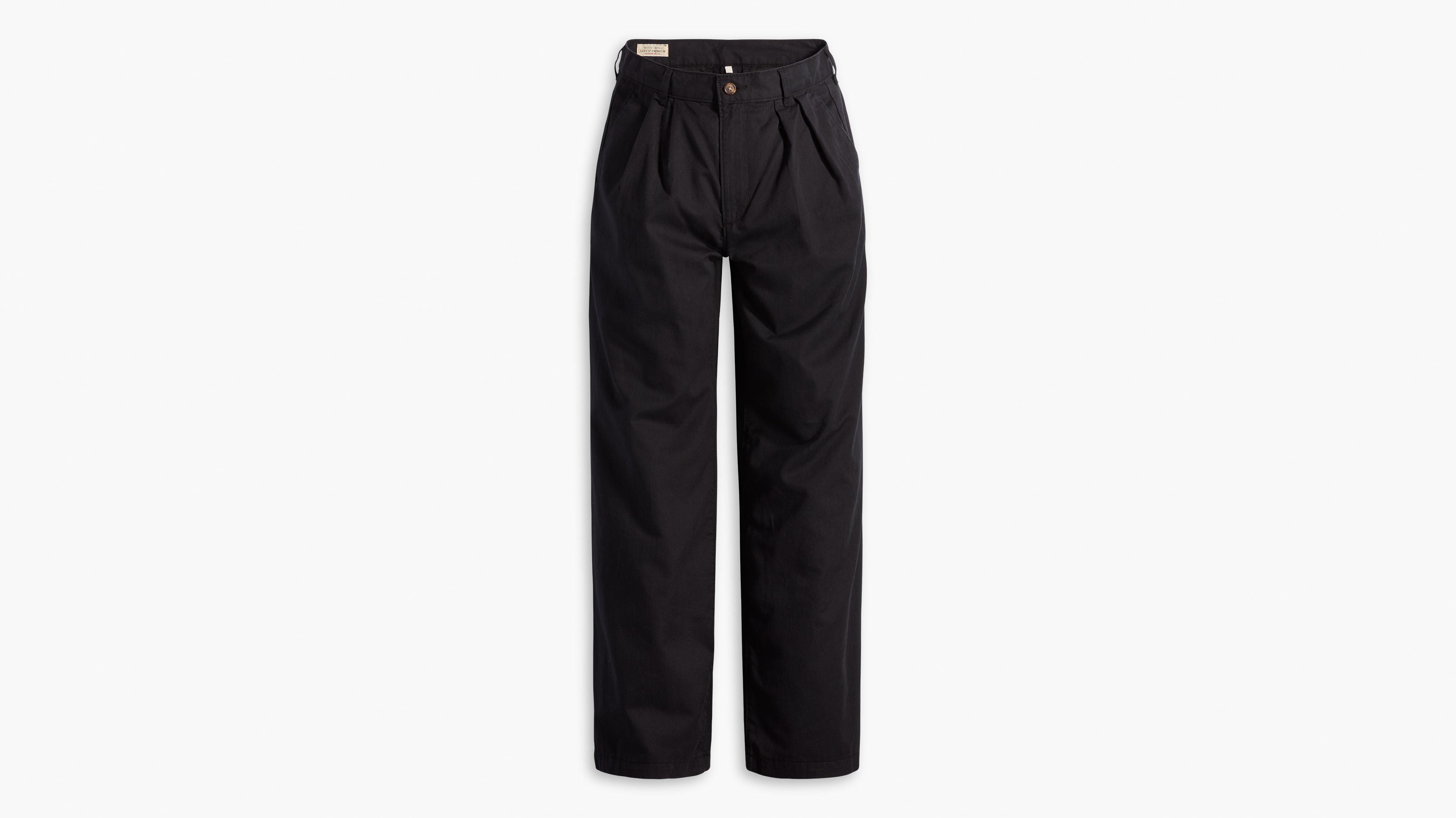 High Rise Pleated Baggy Trouser Pants