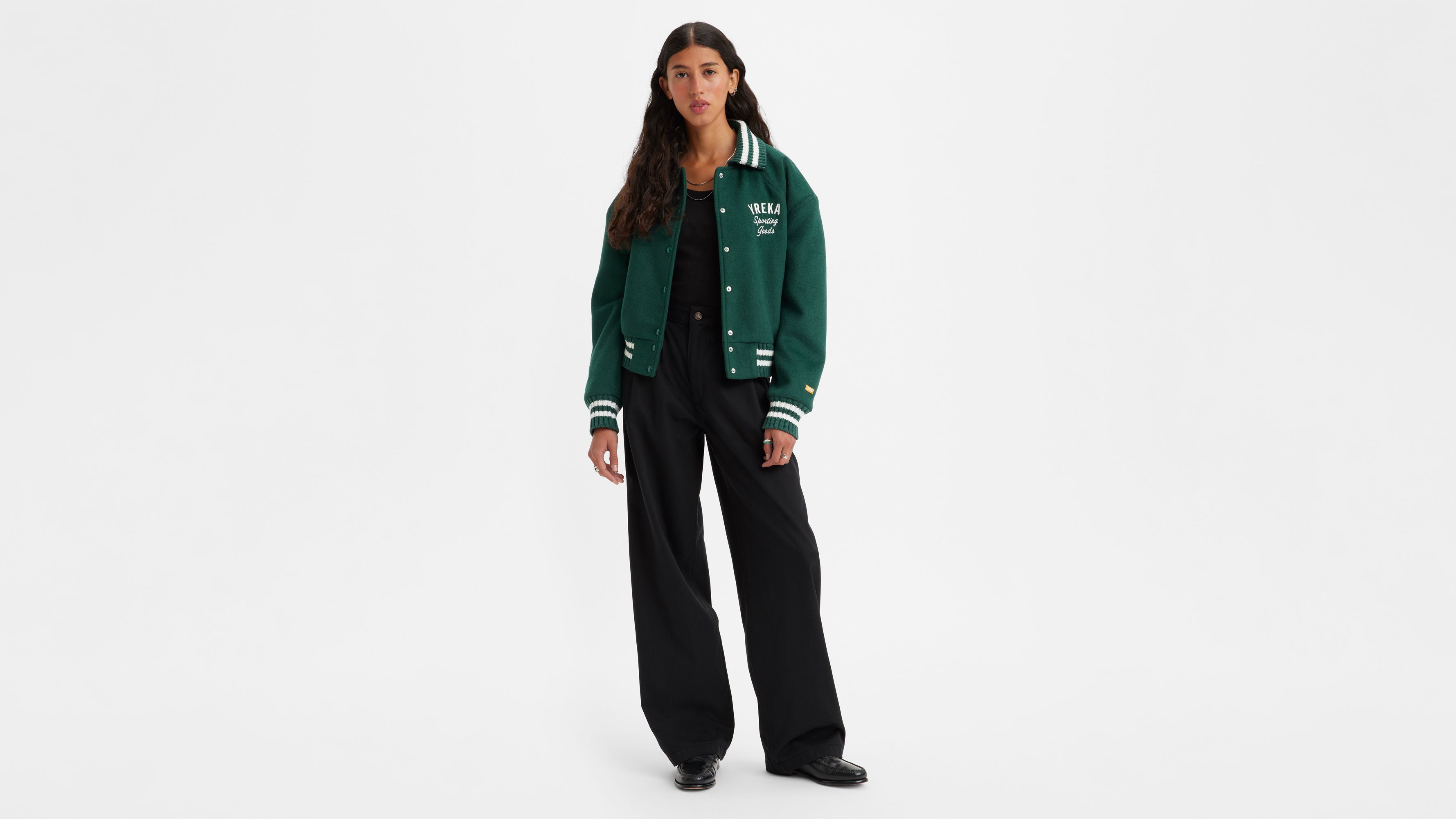 Brunswick High-Waisted Pleated Pants