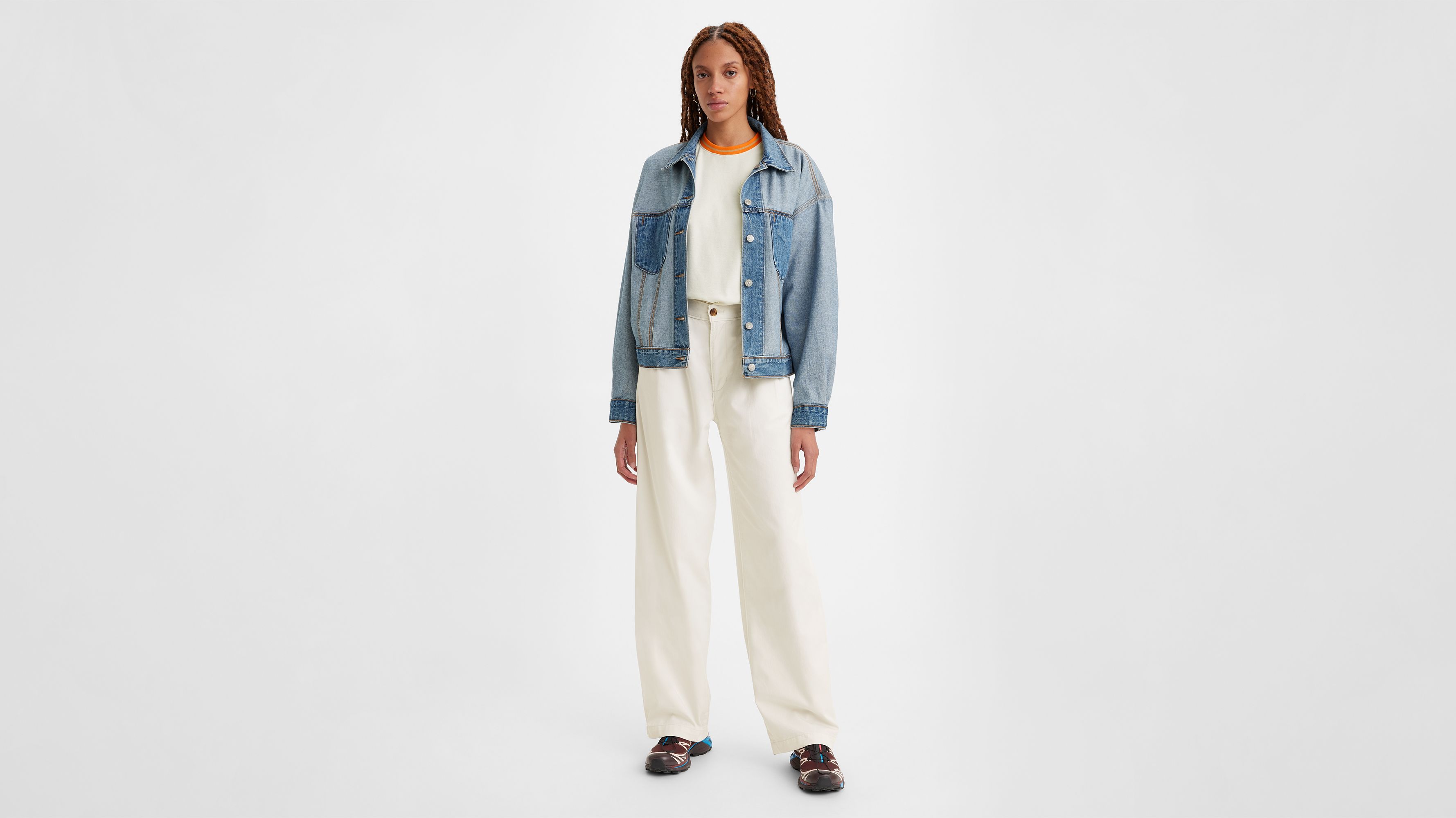 High Rise Pleated Baggy Trouser Pants 2