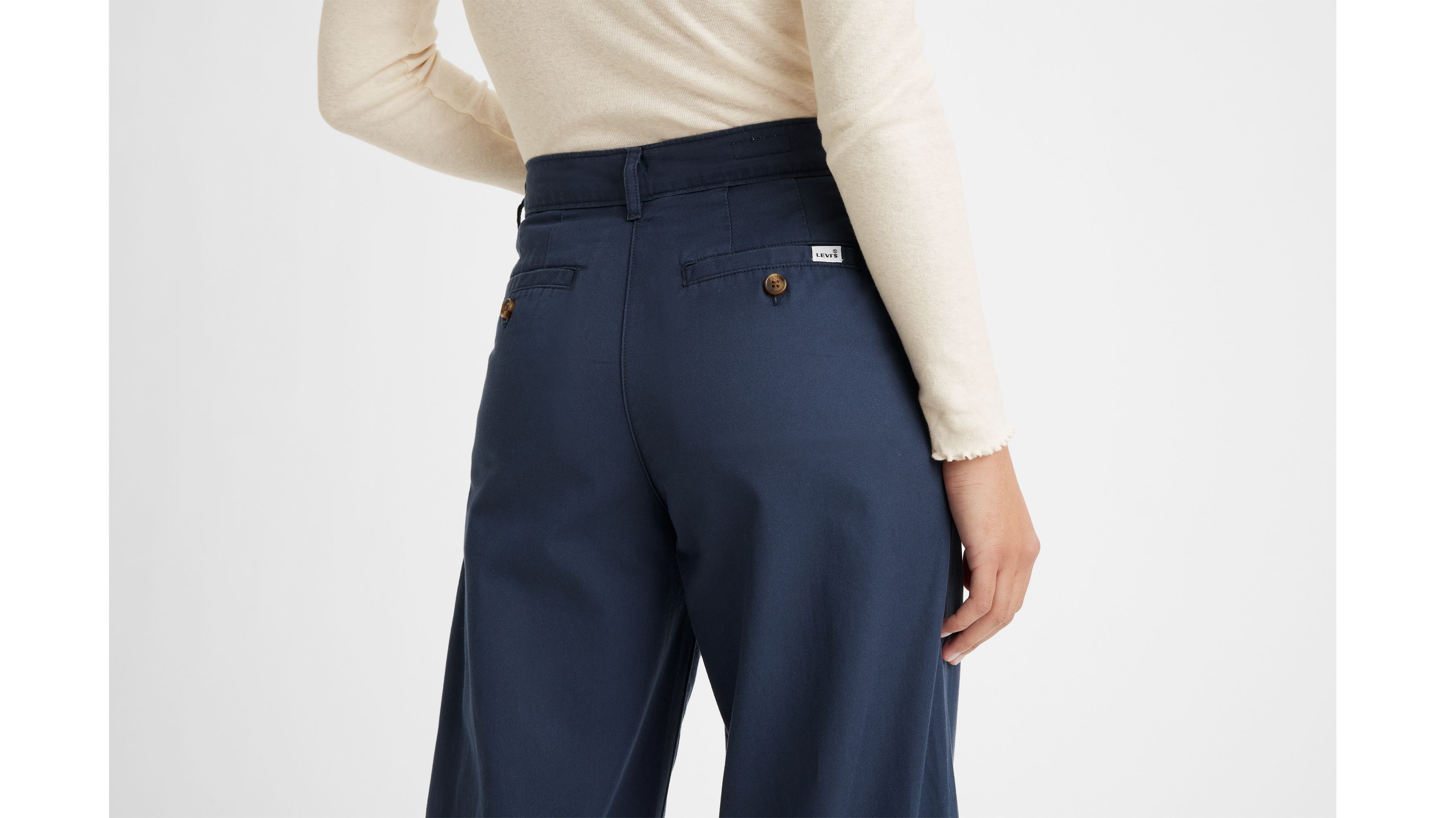 High Rise Pleated Baggy Trouser Pants 5