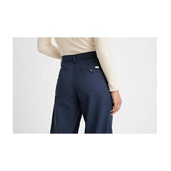 High Rise Pleated Baggy Trouser Pants 5