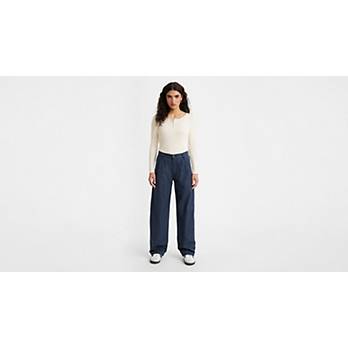 High Rise Pleated Baggy Trouser Pants 2