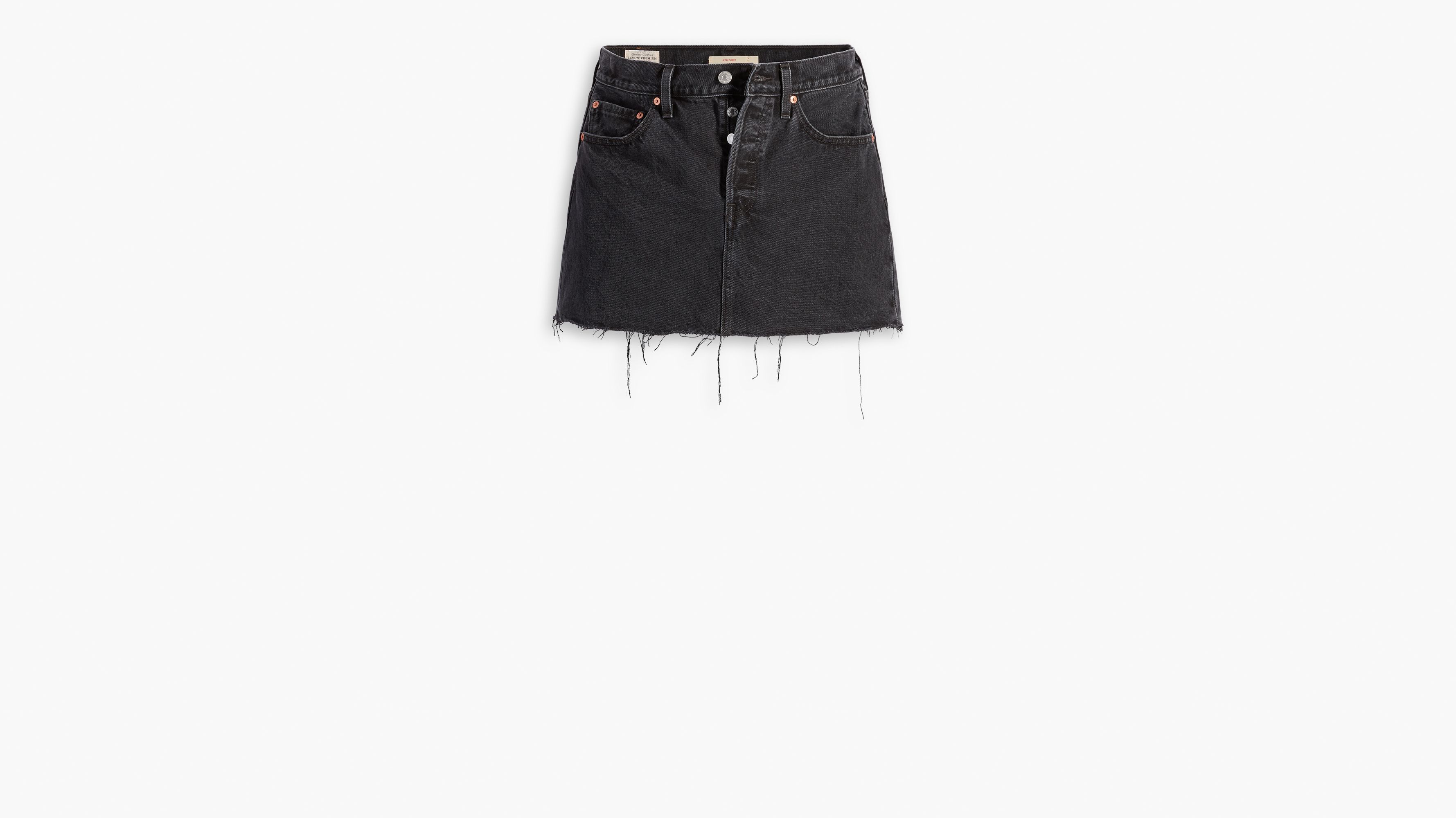 Levis vintage 2024 black denim skirt