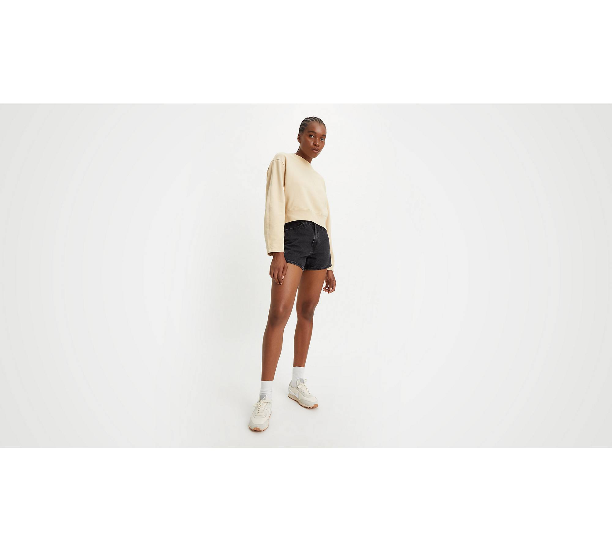 Louis Vuitton Checked Denim Shorts BLACK. Size 31