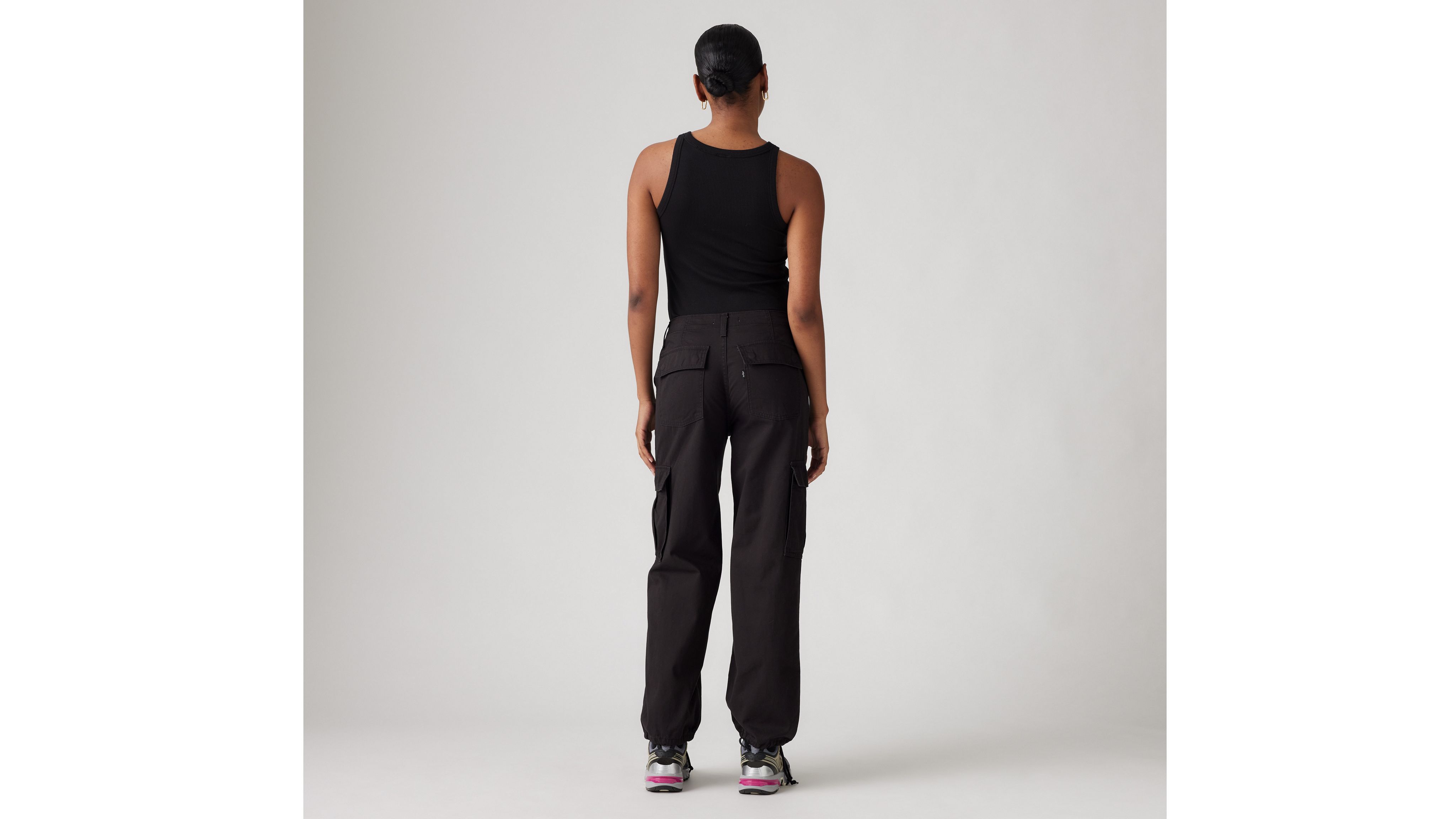 Black LEVI'S Baggy Cargo Track Pants - JD Sports