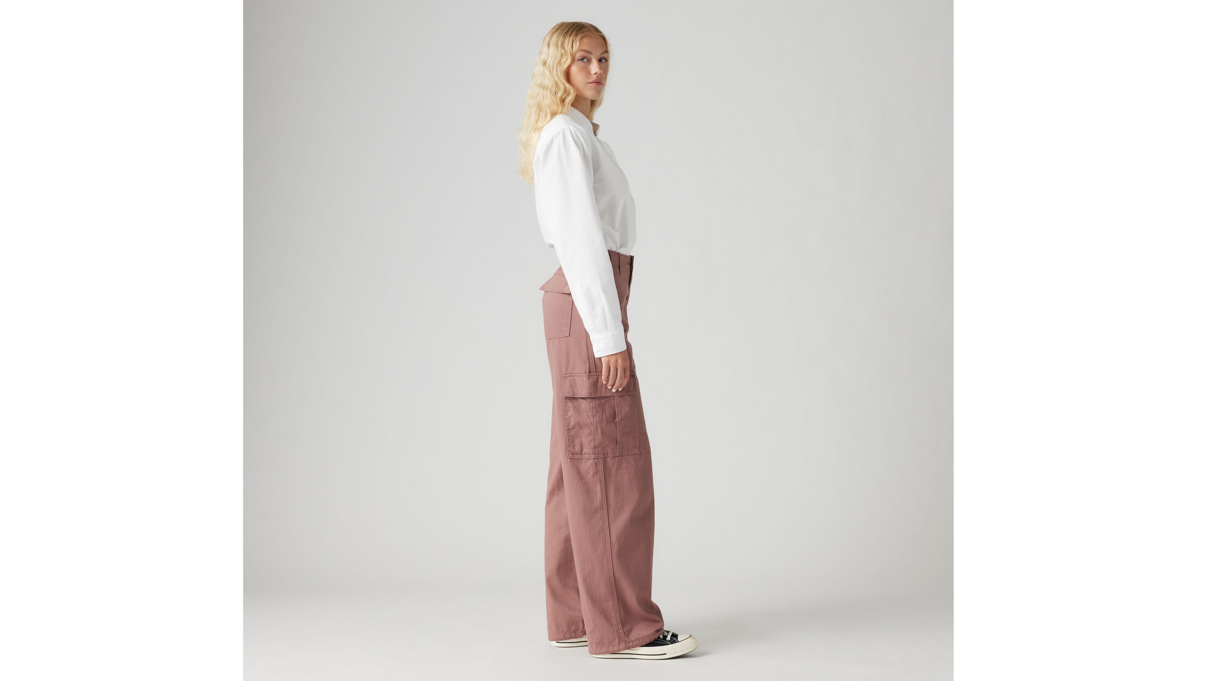 Levi's 94 Baggy Cargo Pants In Rose Taupe