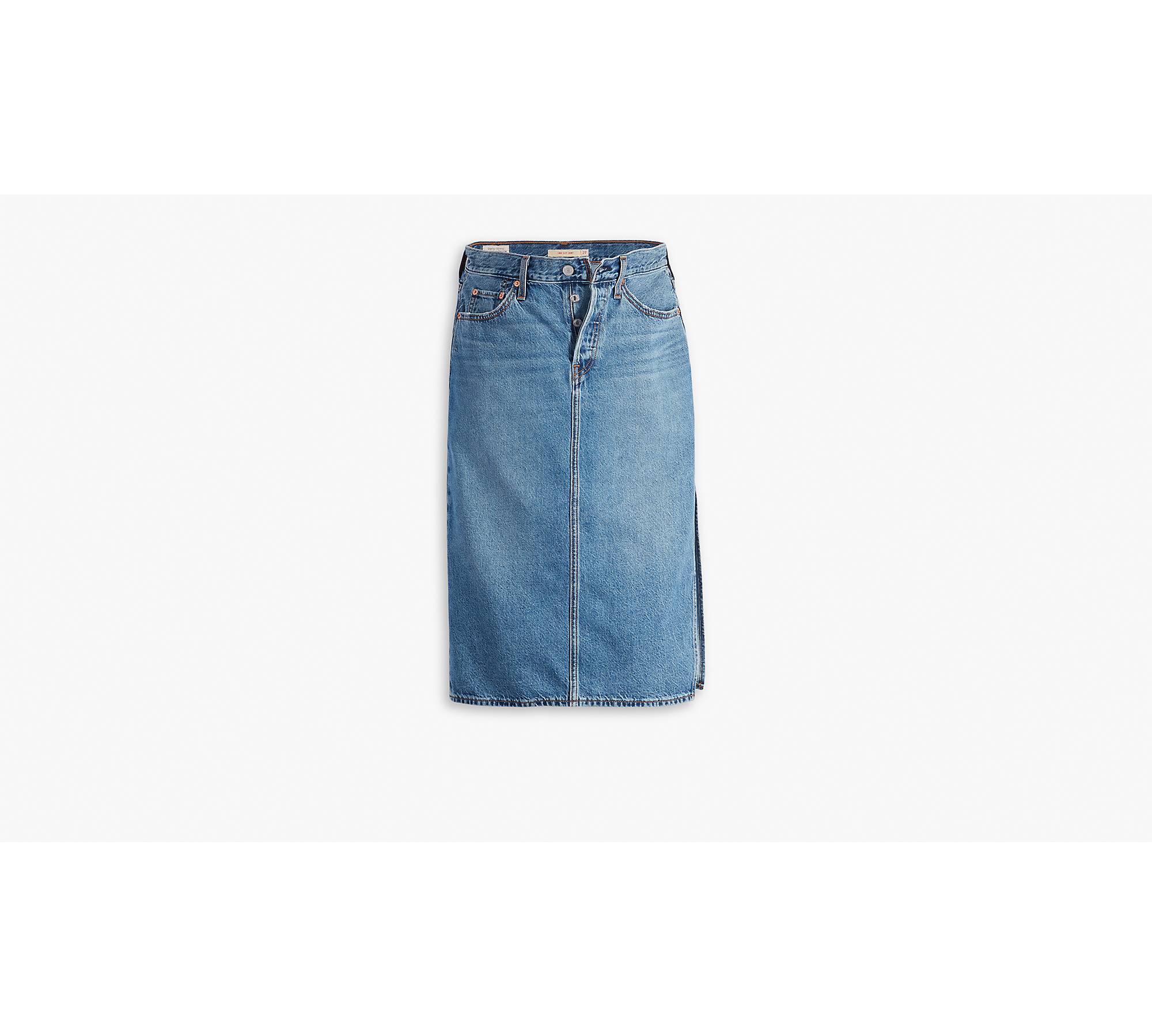 Side Slit Skirt - Medium Wash | Levi's® US