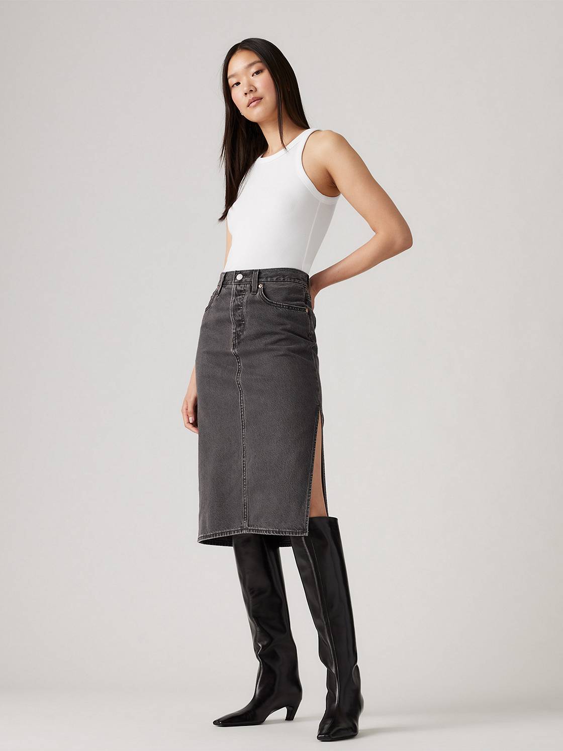 Side Slit Skirt 1
